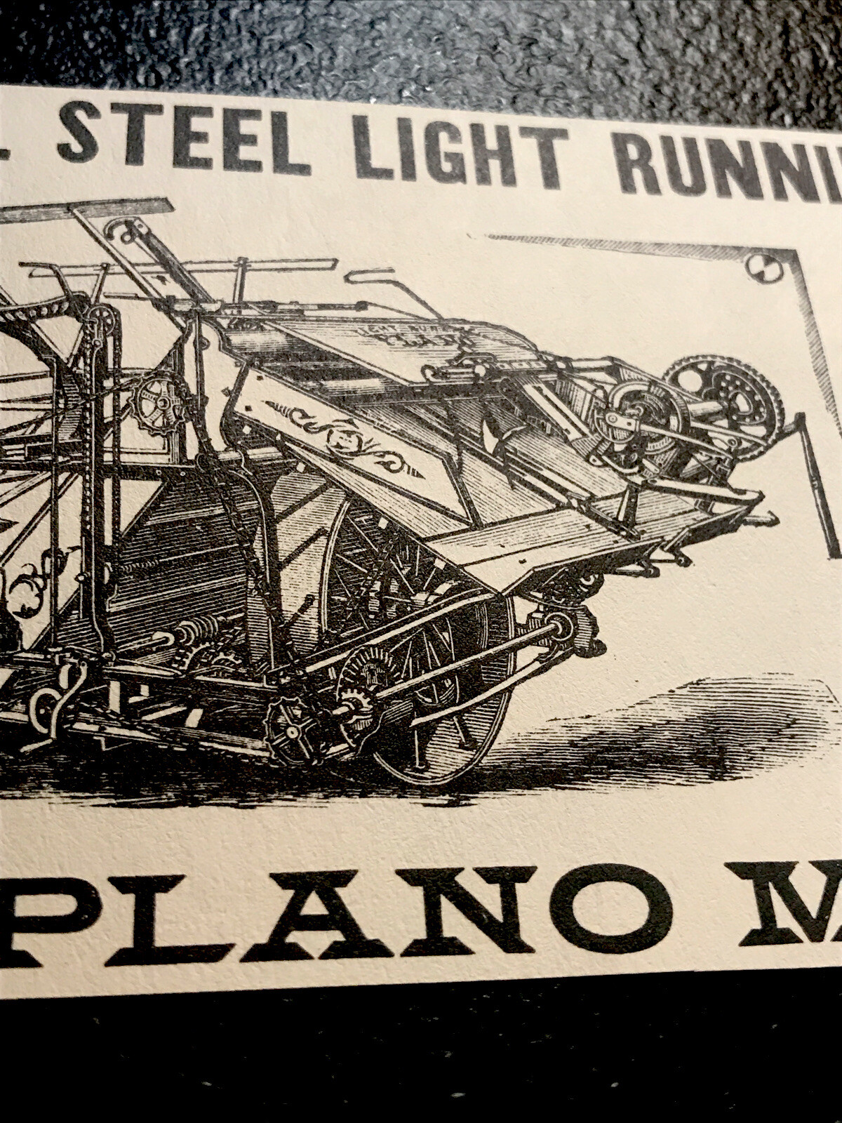 1889 Plano Harvester & Binder Implement Farm Advertising – Chicago