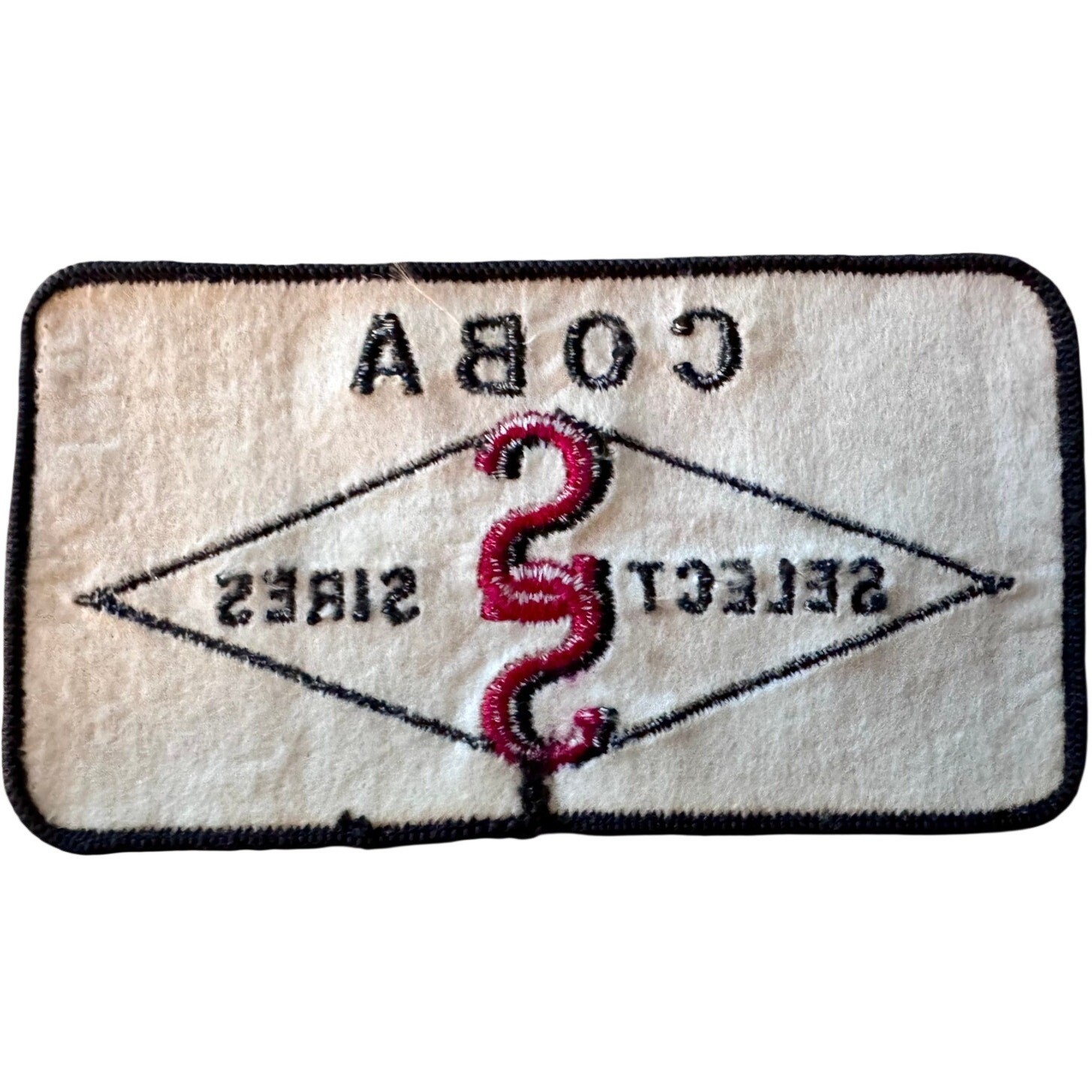Vintage COBA Select Sires Embroidered Workwear Uniform Patch 5 x 2.75
