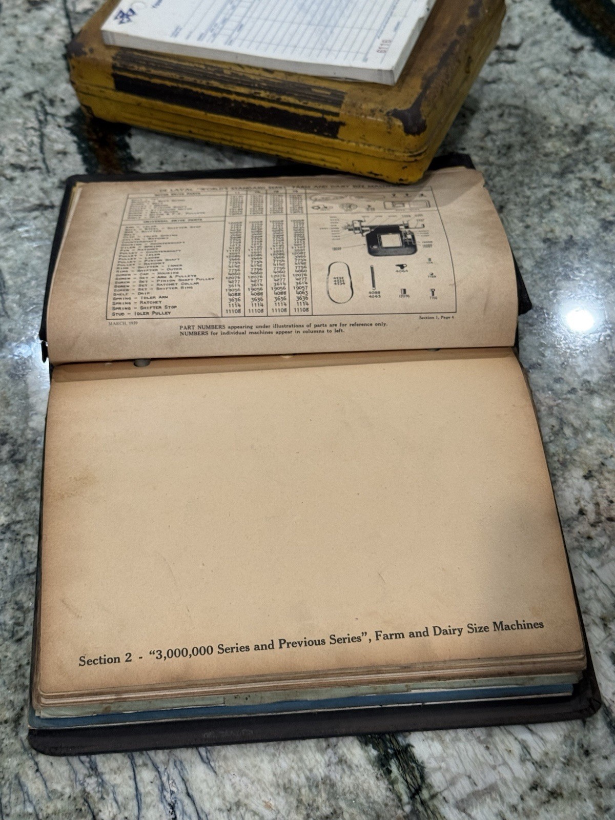 DE LAVAL Milking Machine DEALER BINDER Manuals Cream Separator Parts List