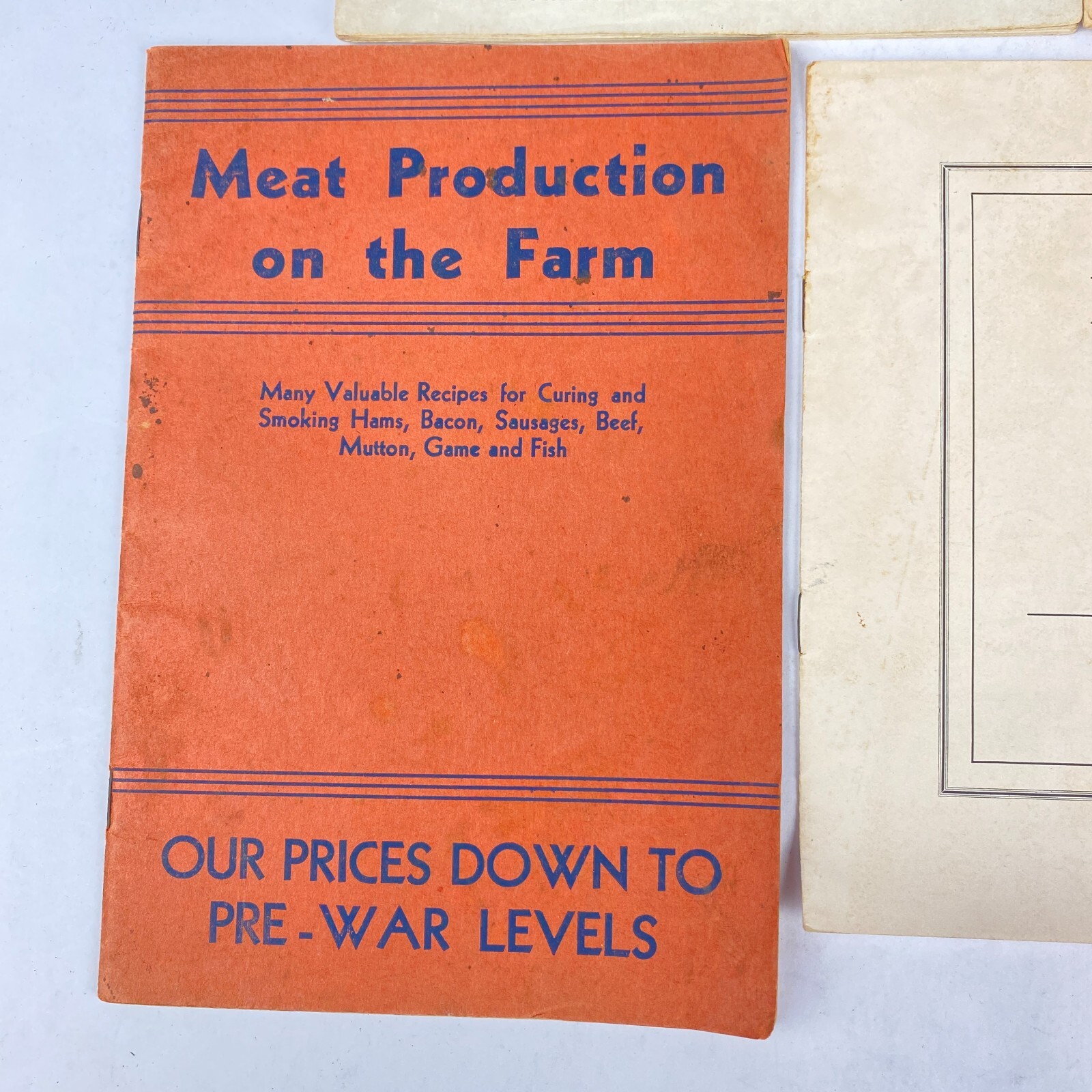 Lot 4 Farming Meat Dairy Milk Freezing Agriculture Related Booklets Vintage