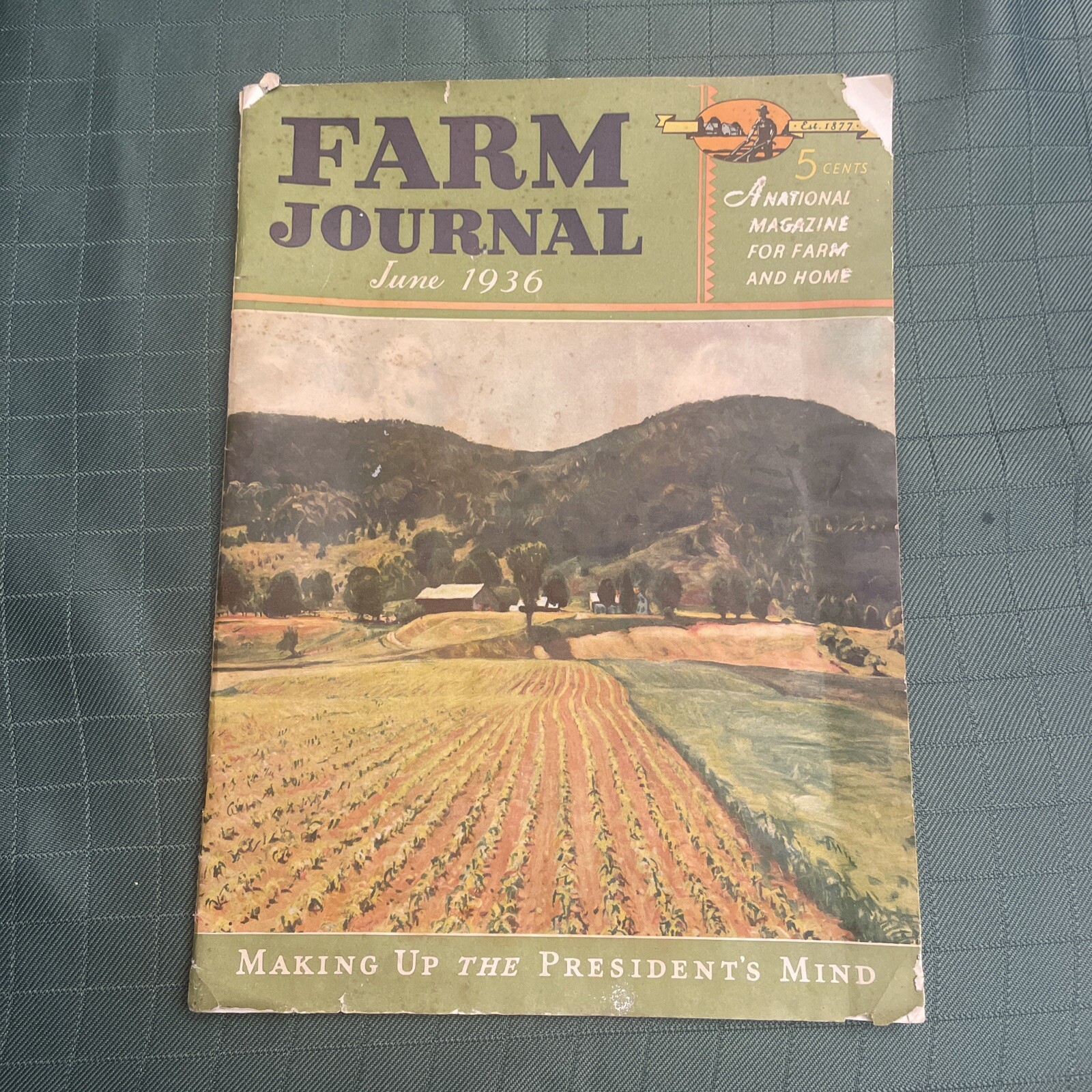 Vintage Farm Journal Magazine June 1936 Farming Home Advertising News Photos