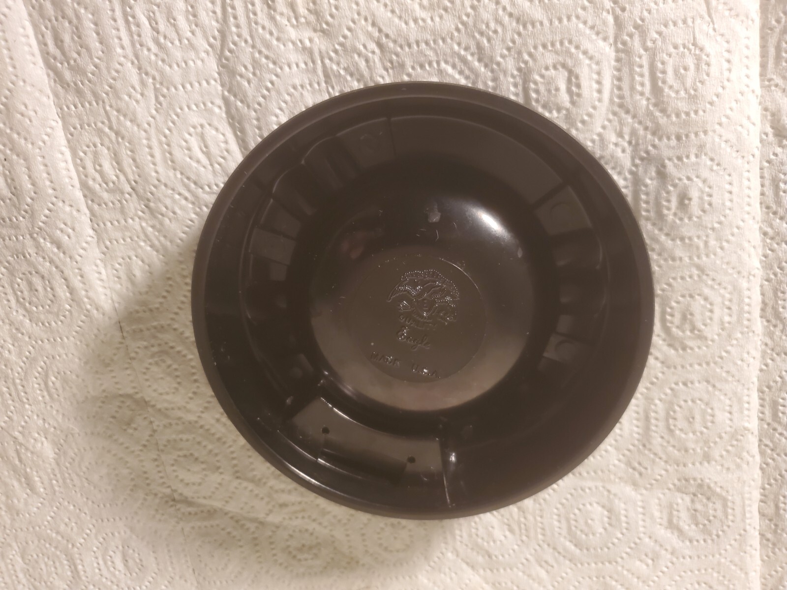 5&Prime; Plastic Ashtray Fred & Dale Rieks Iowa Falls Iowa Trucker Cattle Buyer