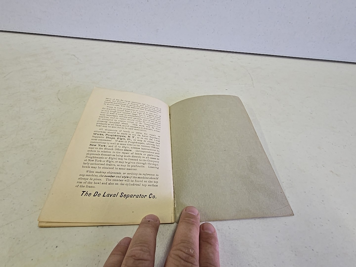 Antique 1896 Instructions For Alpha No. 1 & 2 De Laval Turbine Cream Seperators