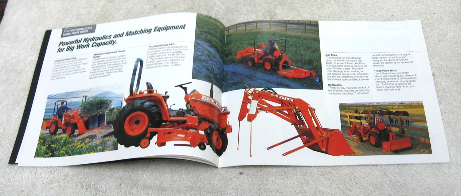VINTAGE 1988 KUBOTA DIESEL TRACTOR B SERIES BROCHURE B2150E 2150D HSE HSD