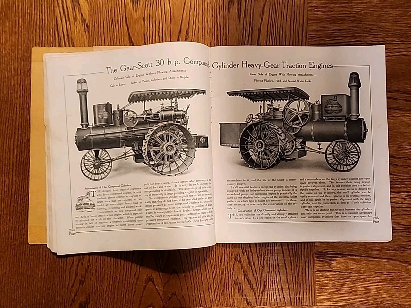 Gaar Scott Engine And Thresher Tractor Sales Brochure Catalog