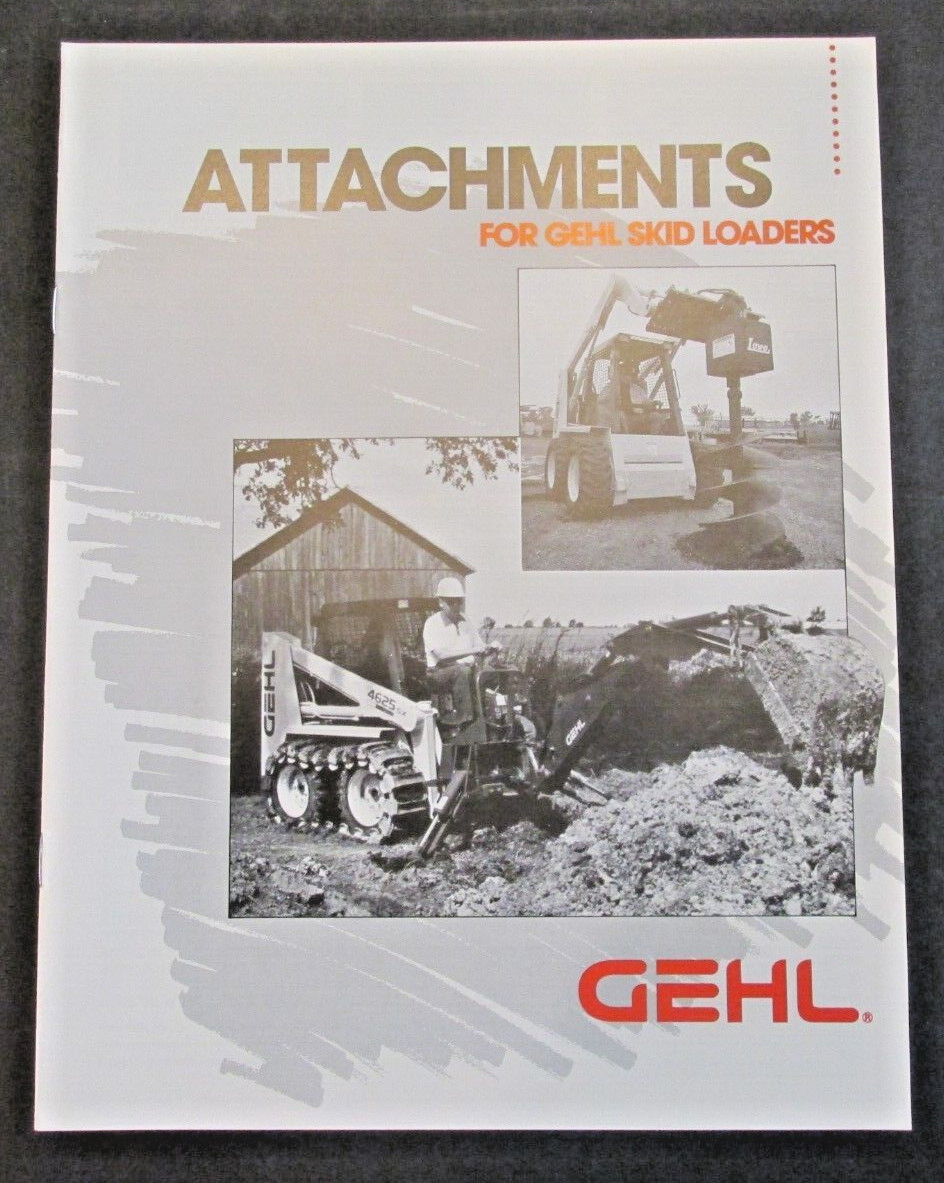 GEHL Attachments Skid Steer Hansen Implement Great Falls Montana USA Ad Catalog