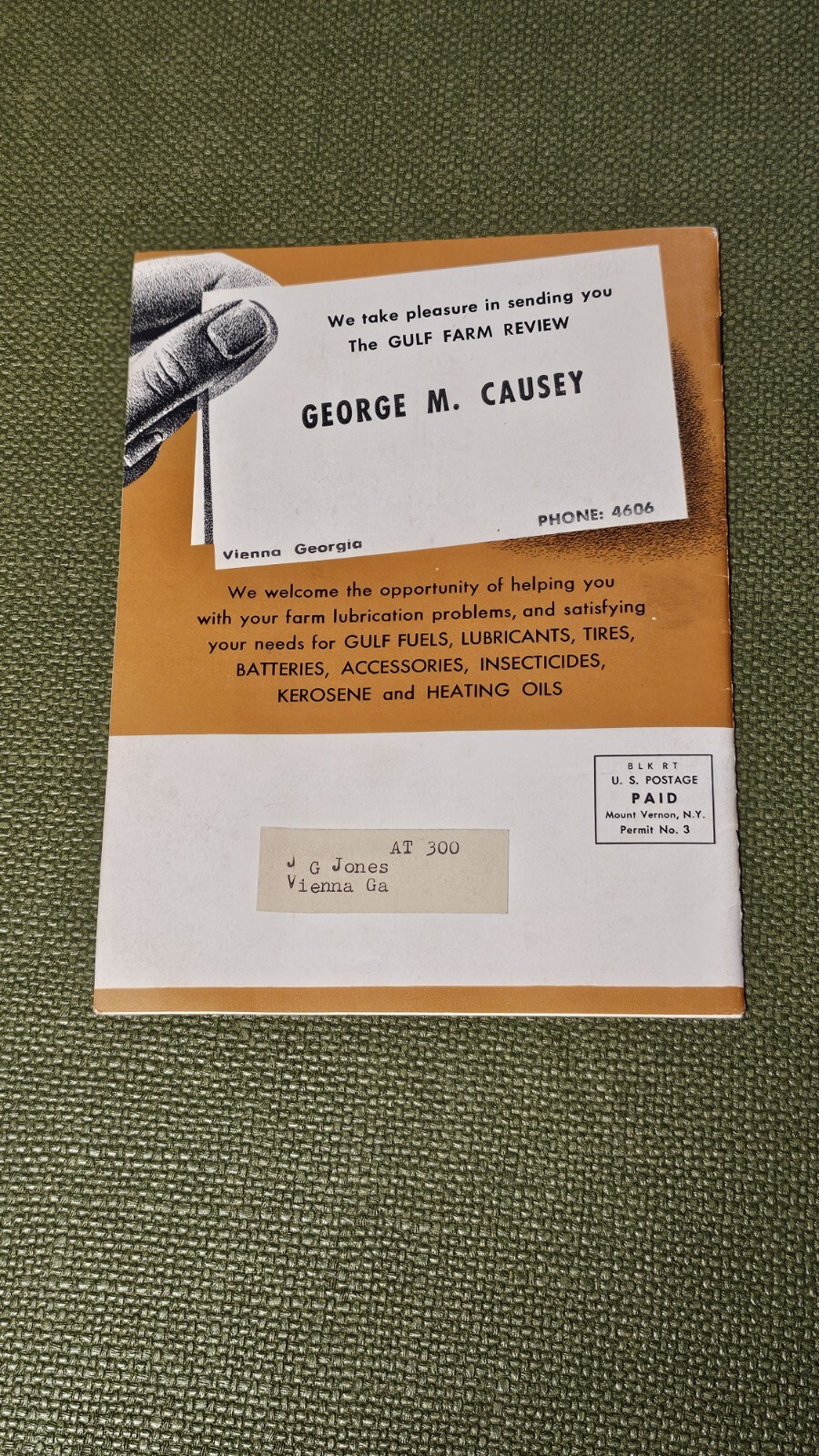 Vintage Gulf Farm Review Agricultural Farming Magazine Handout June July 1957