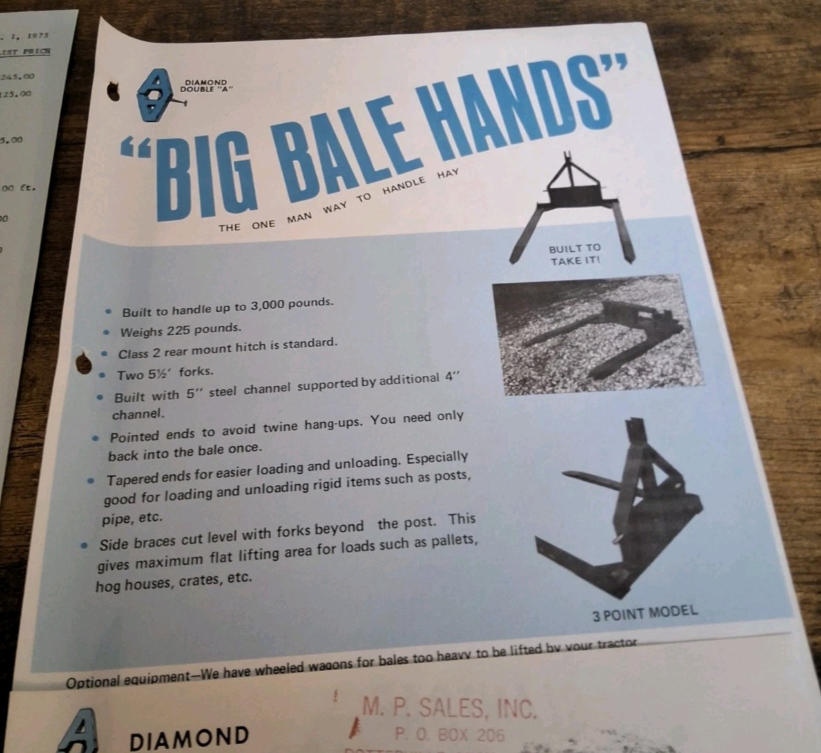 Keller Sales Inc Hay Feeder And Big Bale Hands Brochures With Price List