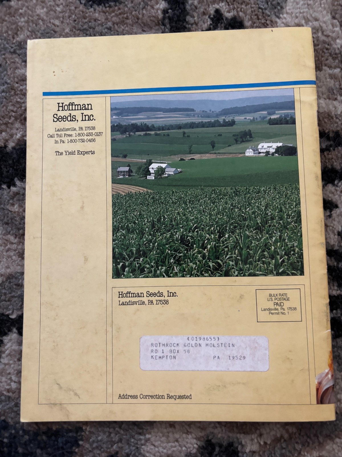 Hoffman Funks Seed Book For 1988 Brochure DCPA26