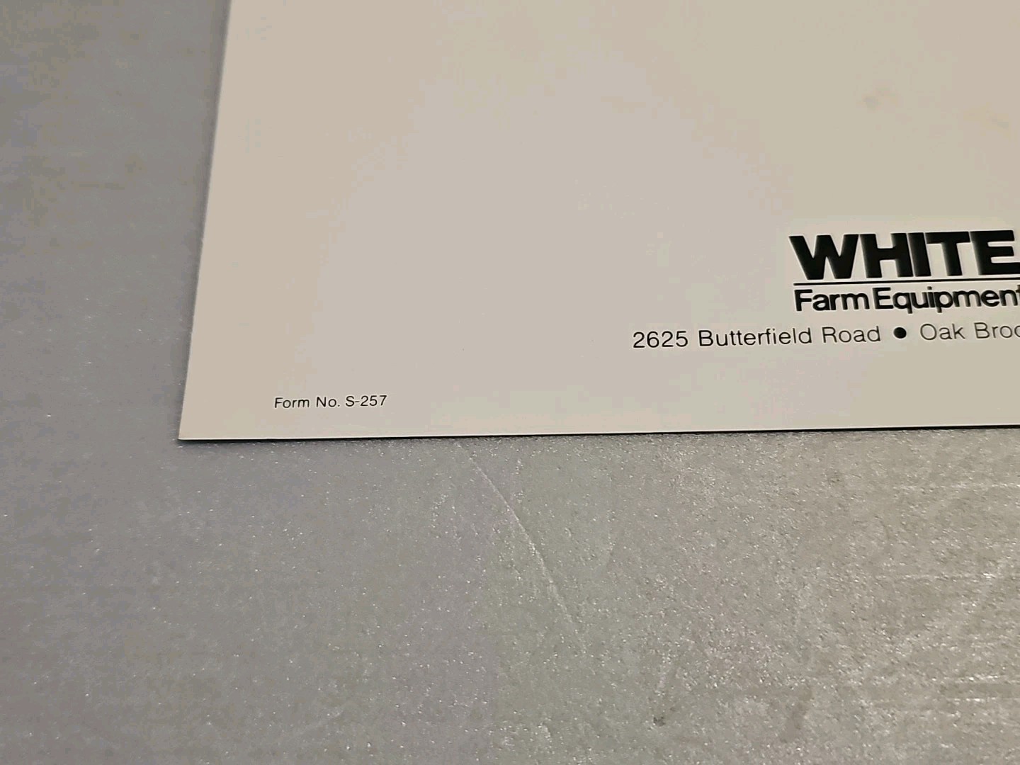 White Farm Equipment “ 4110 Dozer Blade” Ad Sheet