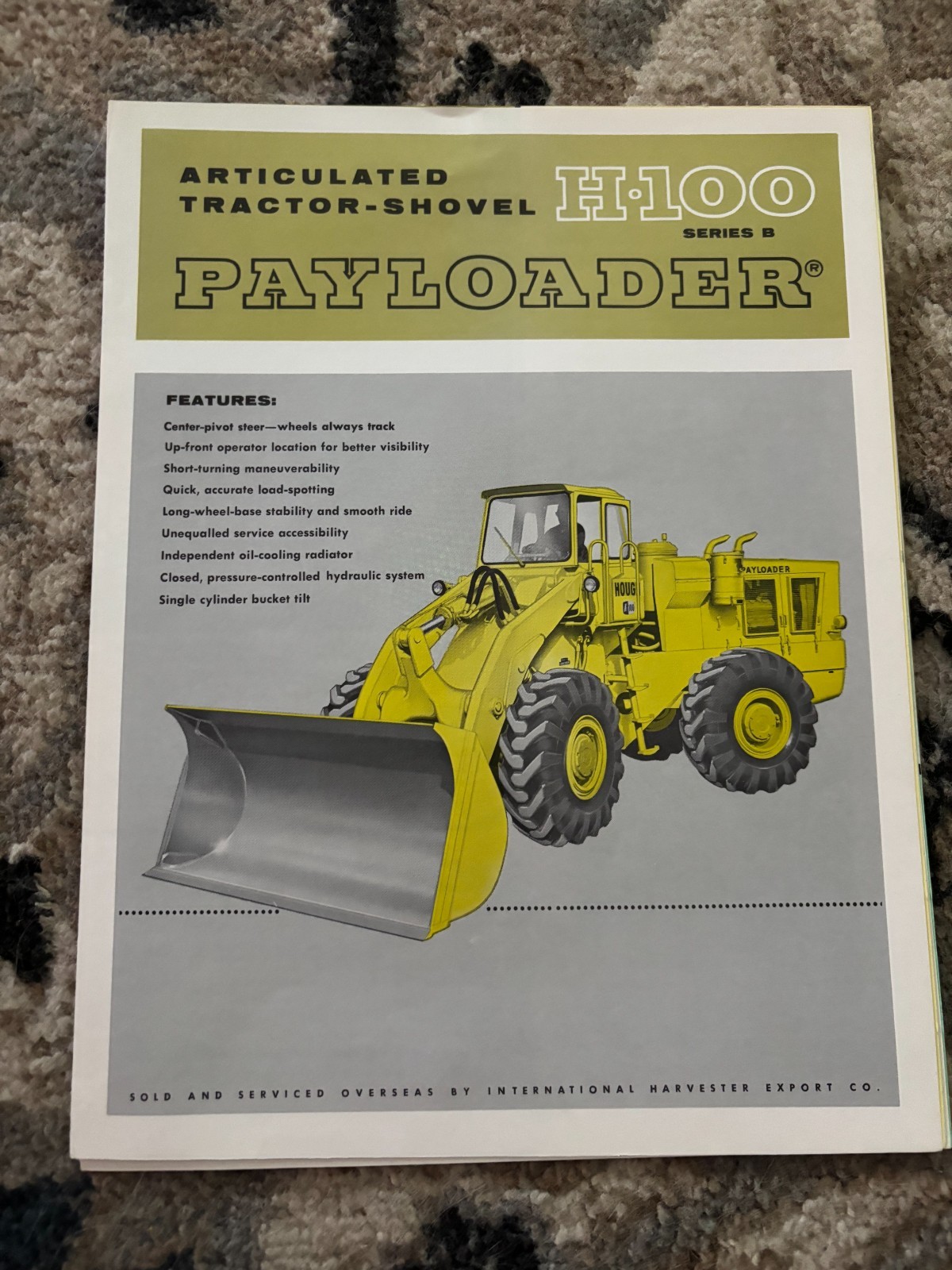 International Harvester Hough D-100 Series B PayLoader Brochure FCCA25