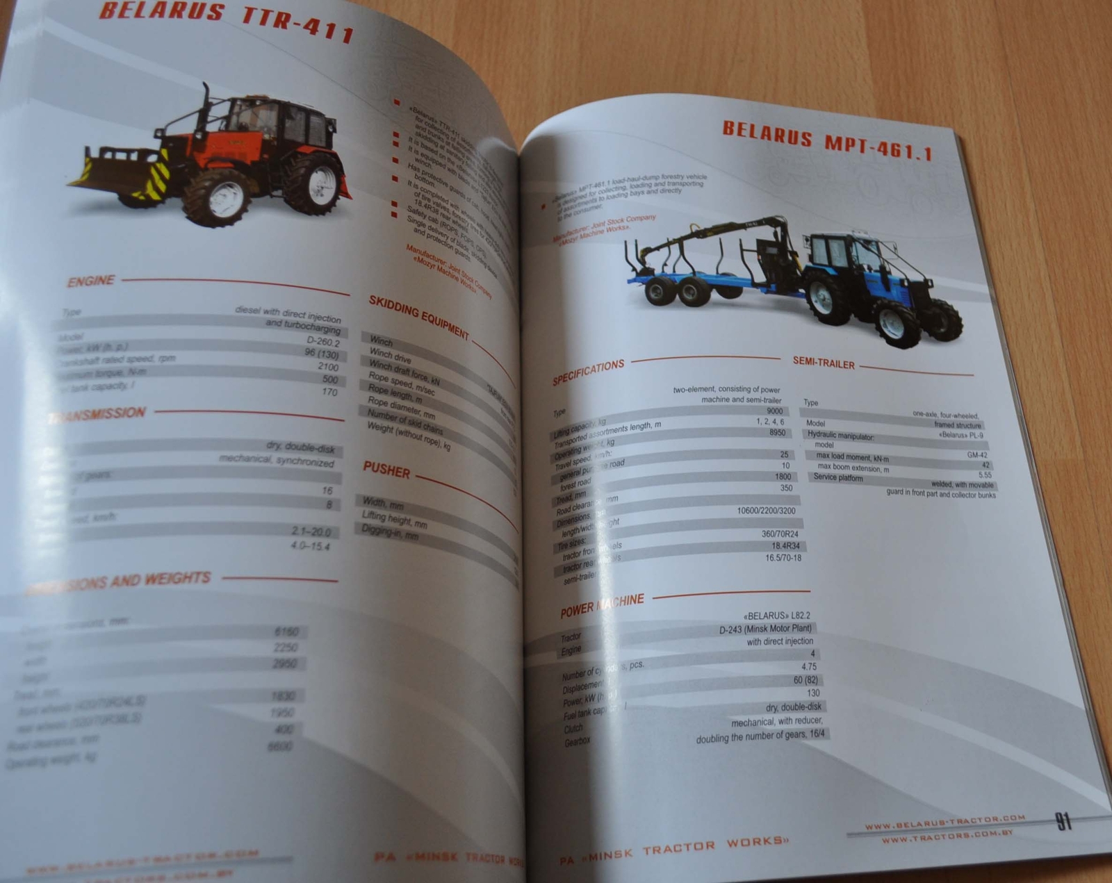 2011 MTZ Belarus Tractor Model Range Agricultural Machinery Brochure Prospekt EN