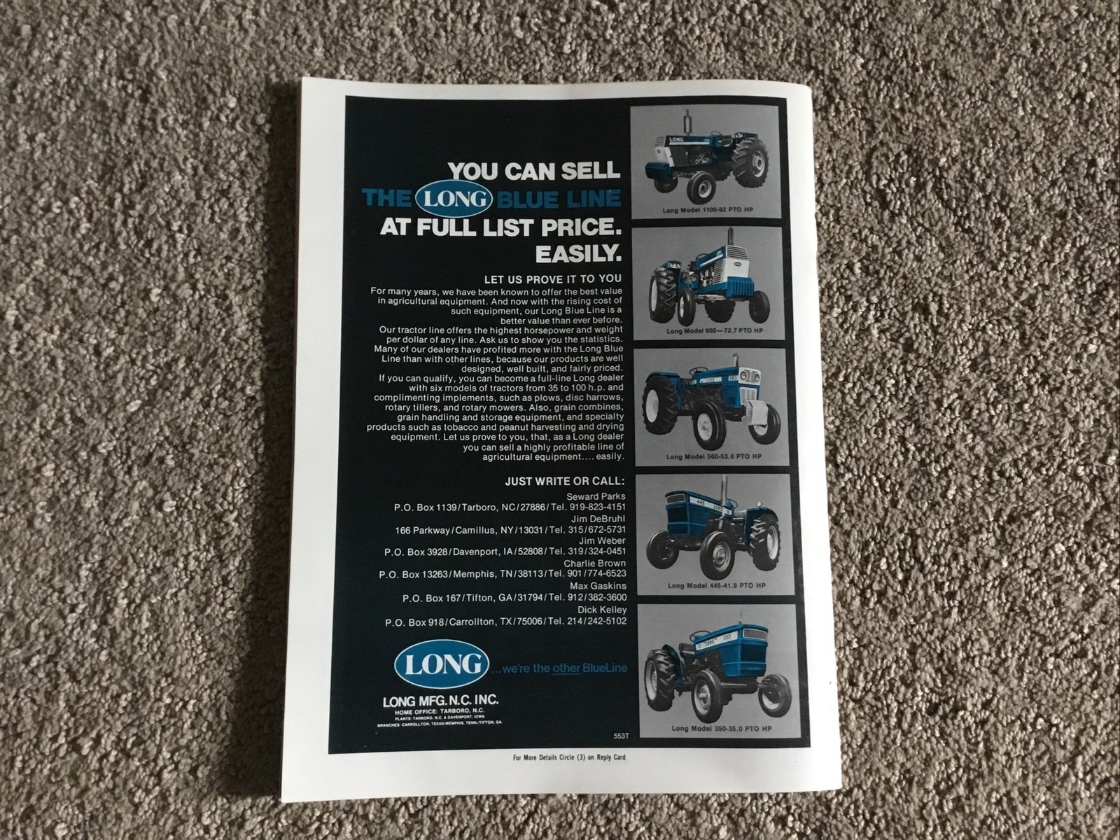 Implement & Tractor Magazine March 7, 1976 Farming Agriculture Vintage Ads J