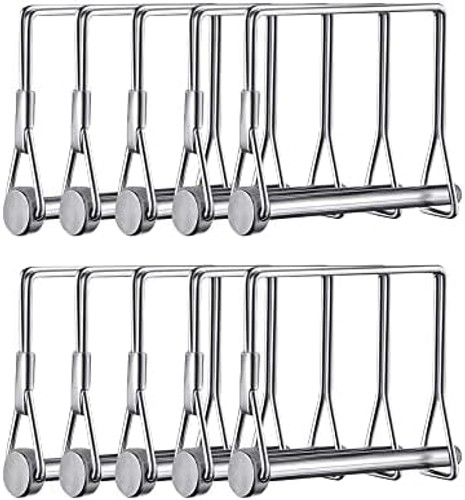 Sunnyway 10 Pcs 1/4 Inch Wire Lock Pin 4 Inch Long Trailer Coupler Pin PTO Pi…