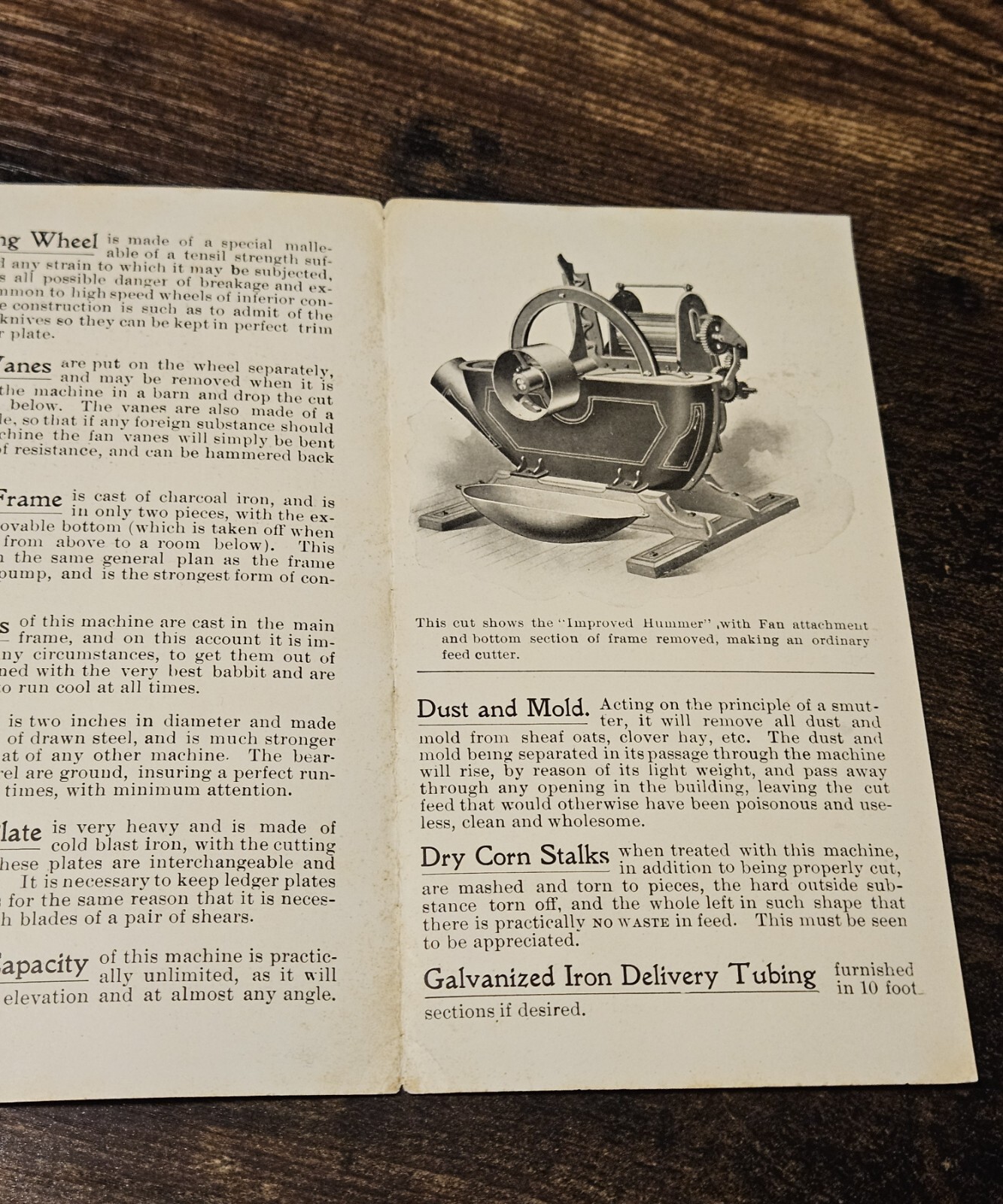 c1900 Hummer Ensilage Stalk Cutter Small Brochure Chattanooga Tennessee