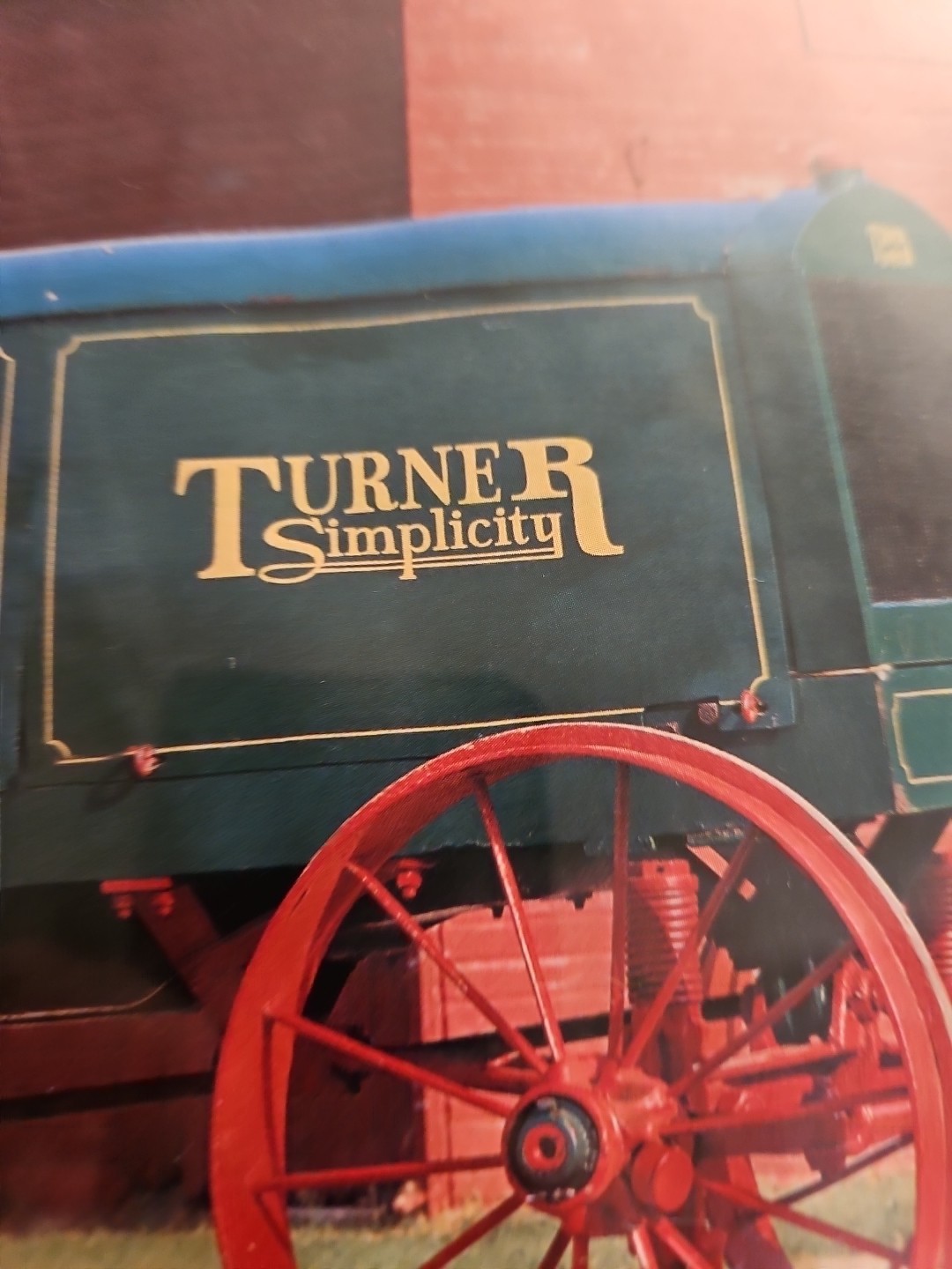 Framed Picture Of Vintage Turner Simplicity Tractor F1