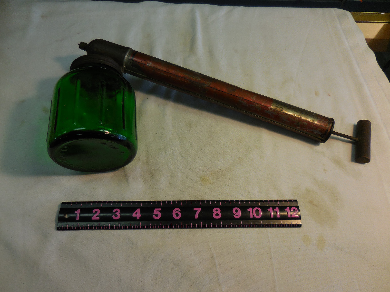 Vintage Brown&rsquo;s ? All Purpose Sprayer/Bug Sprayer w/Green Glass-WORKS