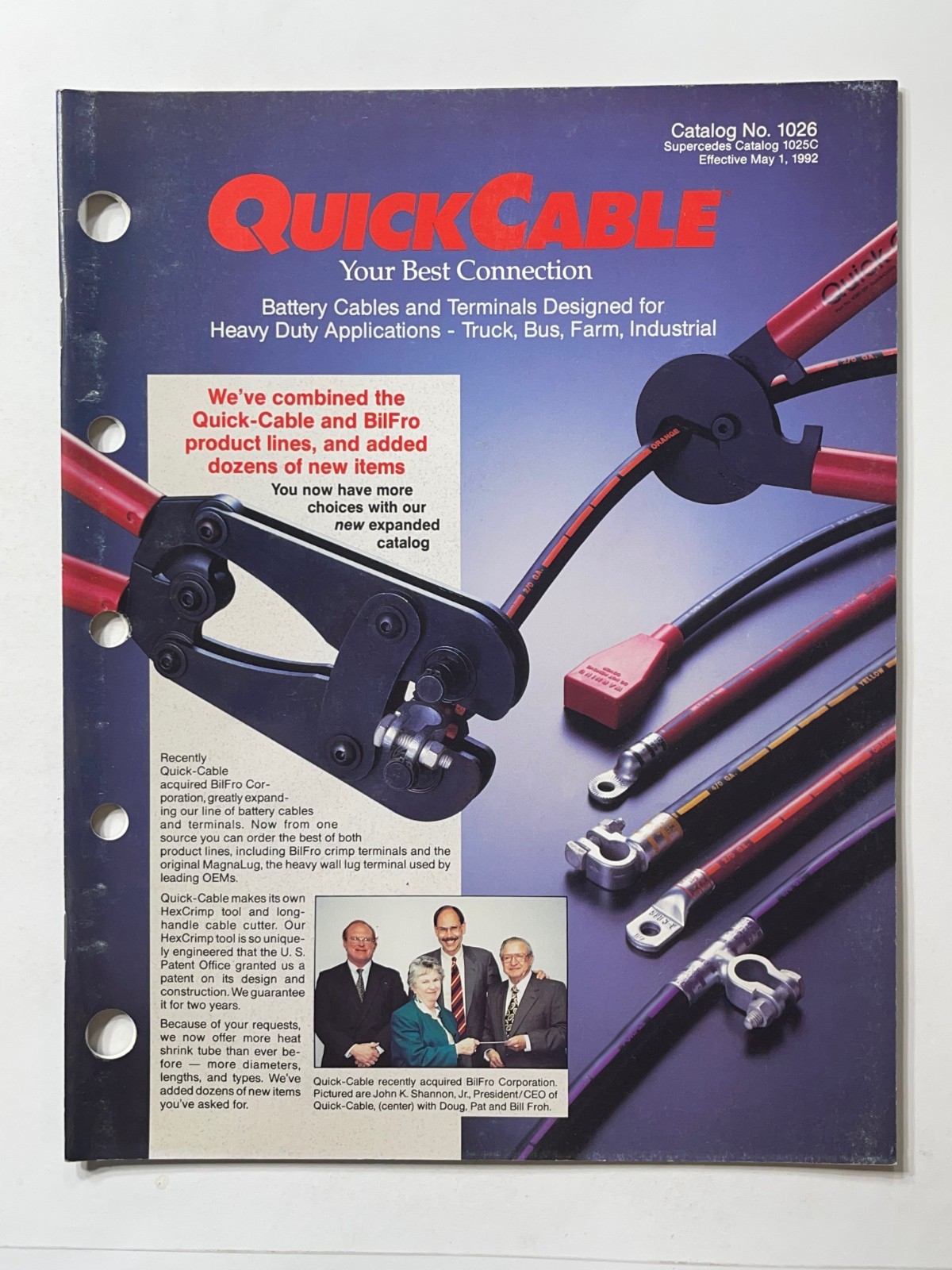 Quick Cable Accessories – Sales Brochure *Showroom Sales Page* 1980s
