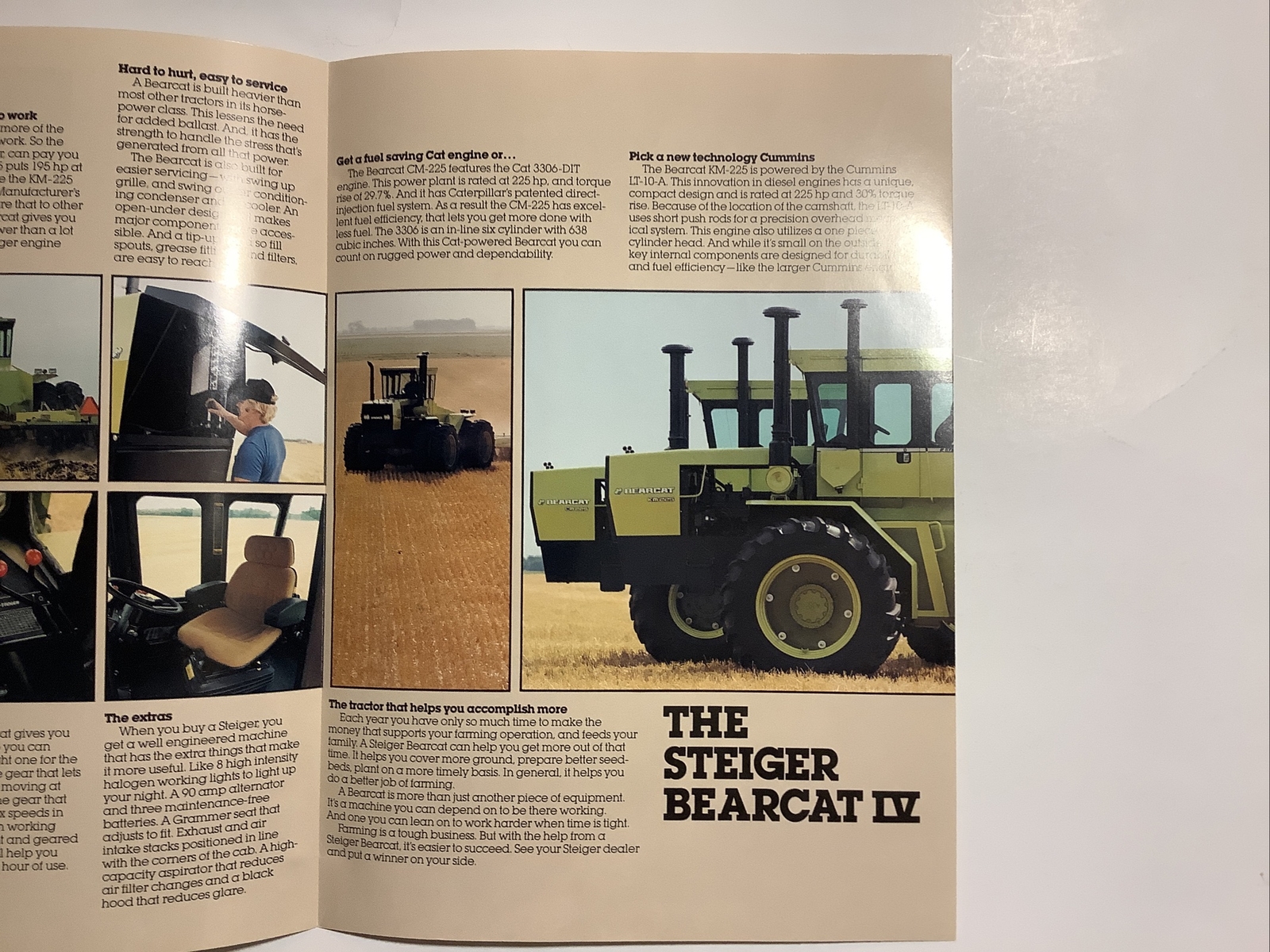 SALES BROCHURE STEIGER BEARCAT IV 6 PAGES