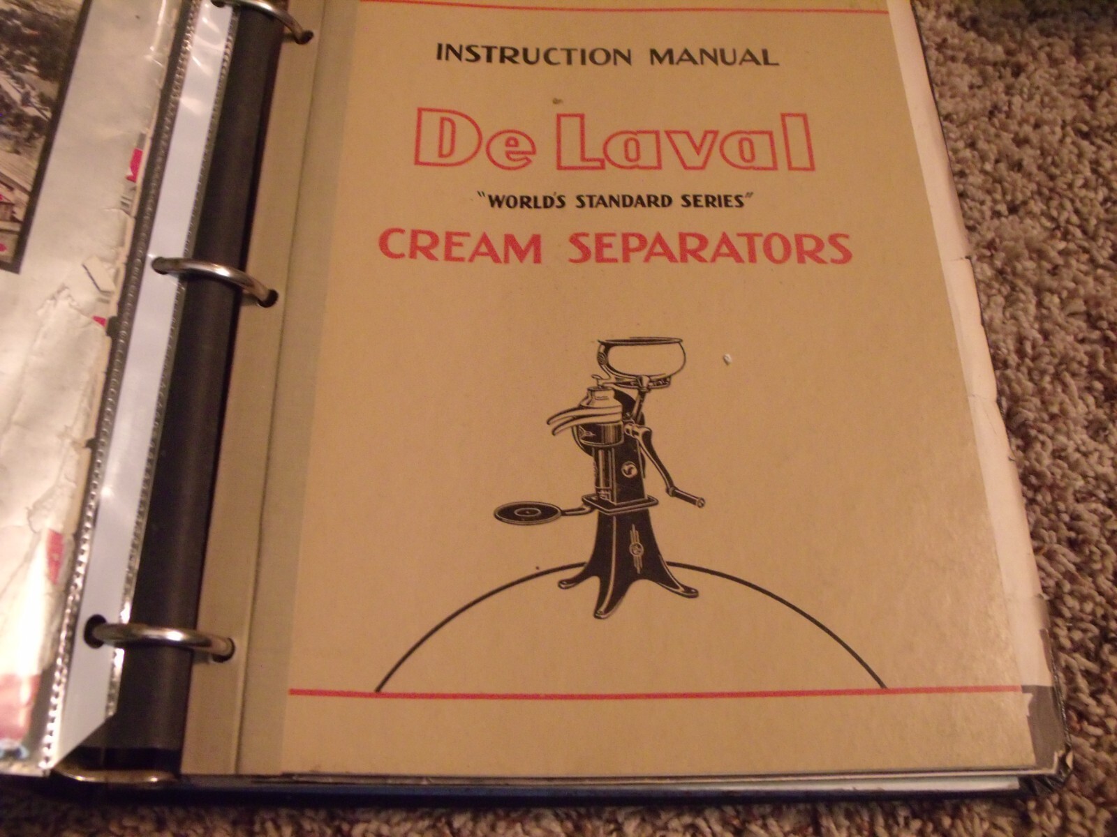 DELAVAL DEALER BINDER ADVERTISEMENT & SEVERAL MANUALS SEPARATORS MILKERS COOLERS