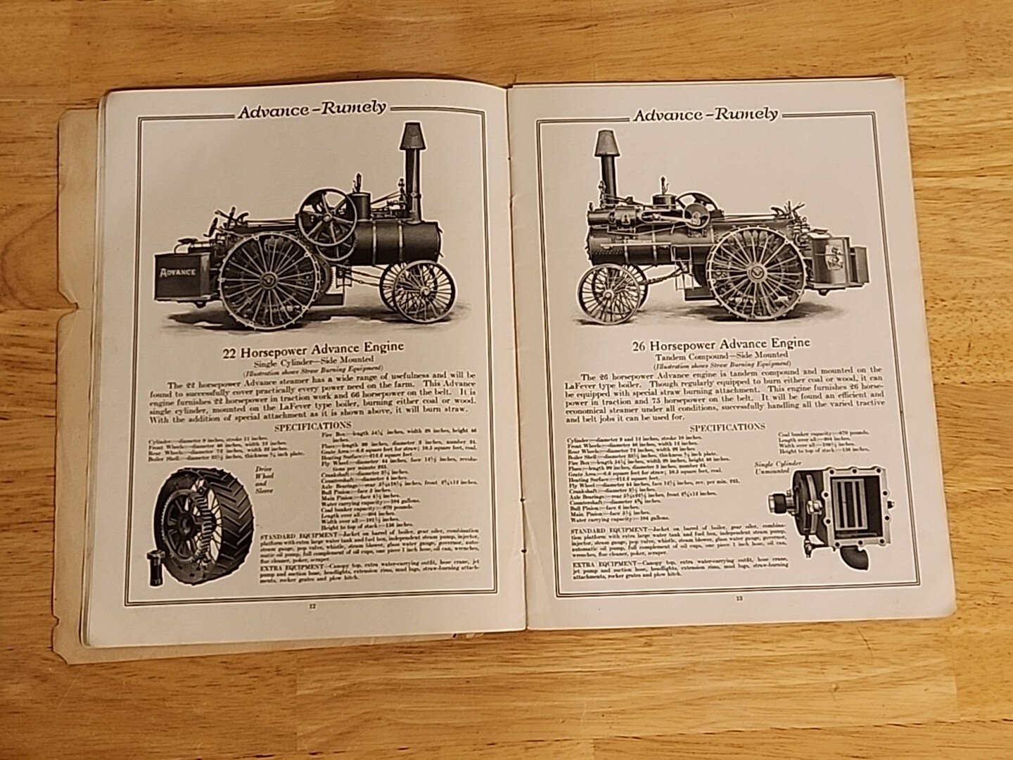 Advance Rumely Threshing Machinery Tractor Sales Brochure Oilpull
