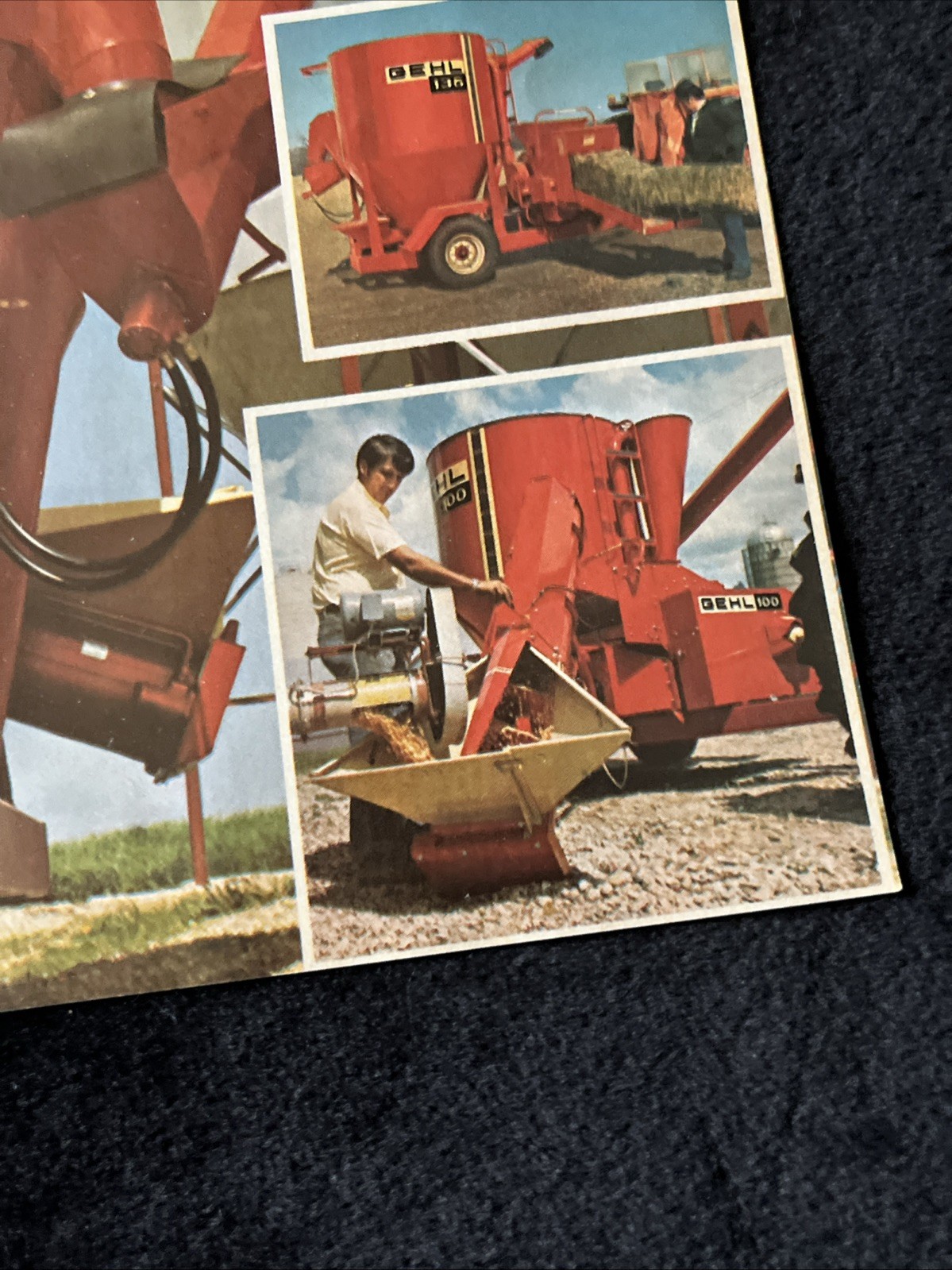 GEHL Farm Equipment Print Advertisement Hydraulic Mix All 1980 8×10