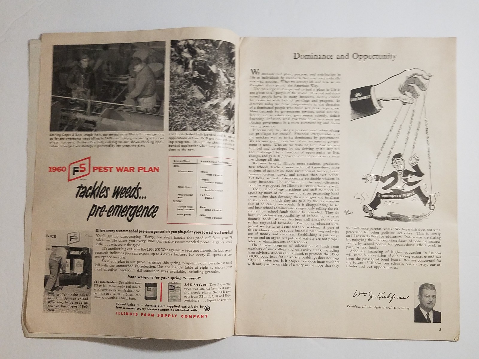 The Record Magazine, IL Farm Bureau, Grain Elevators Cover, May 1960