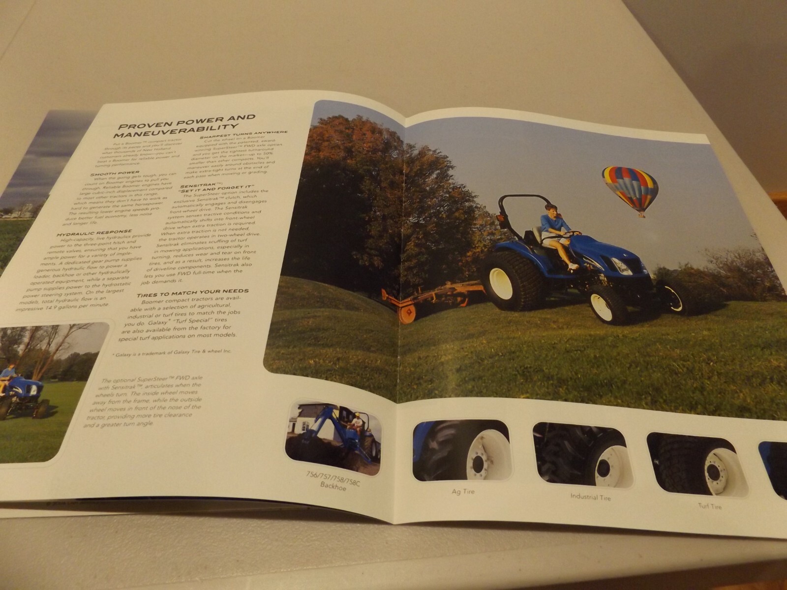 2-pc. NEW HOLLAND BOOMER UTILITY & COMPACT TRACTORS, LIT # NH1050336, NH1050349