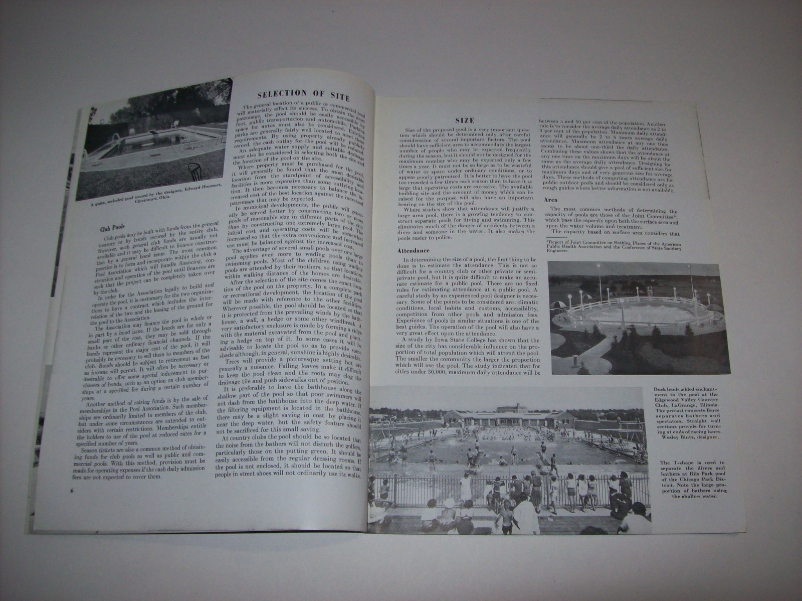 Vintage 1947 CONCRETE SWIMMING POOLS, Portland Cement Association, x