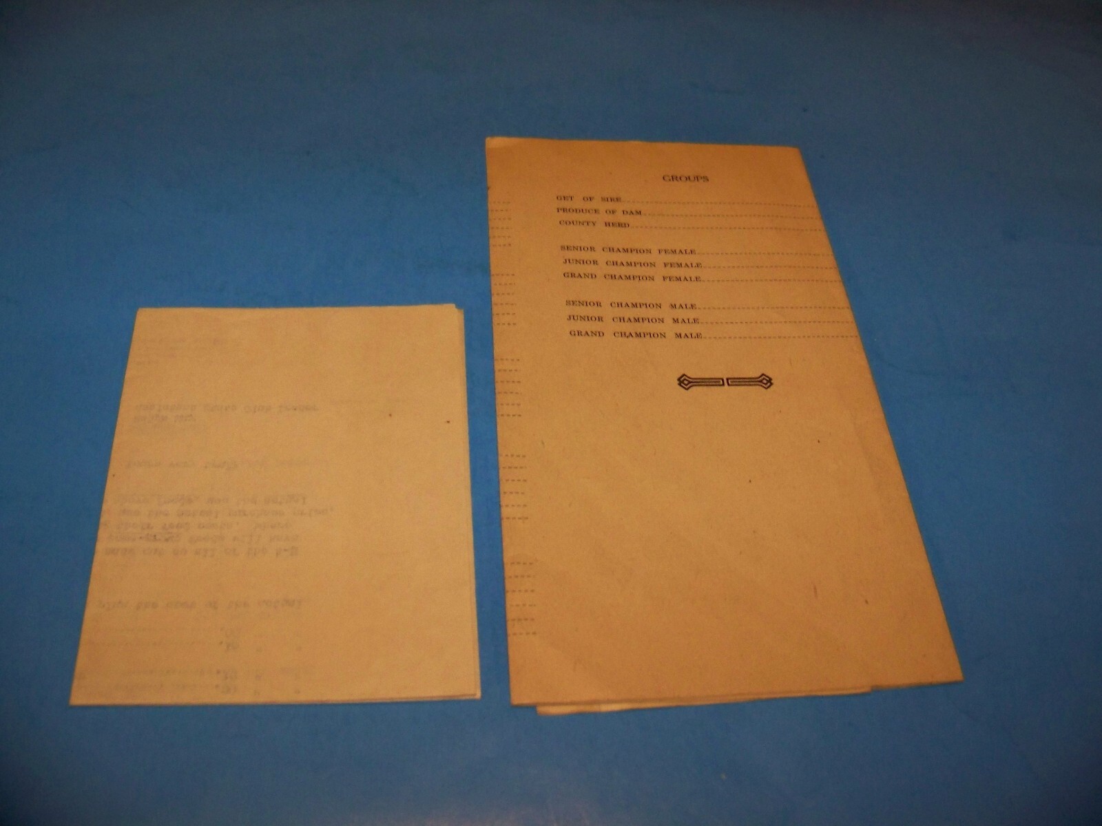Program Southwestern Michigan Jersey Parish Show Wayland, Mich. 1941 & 4-H List