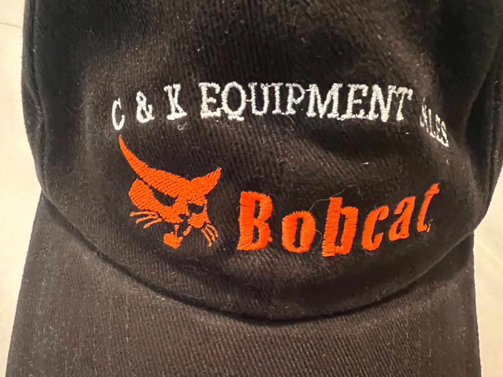 Bobcat compact Tractor Farm Baseball Hat Cap C & K Equipment Sheridan Wyoming
