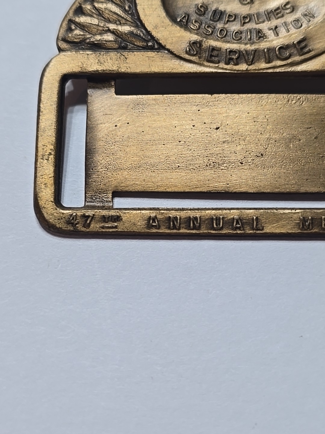 Vintage Canning Machinery & Supplies Ass. 47th Annual Meeting Pin/Name Tag Hold