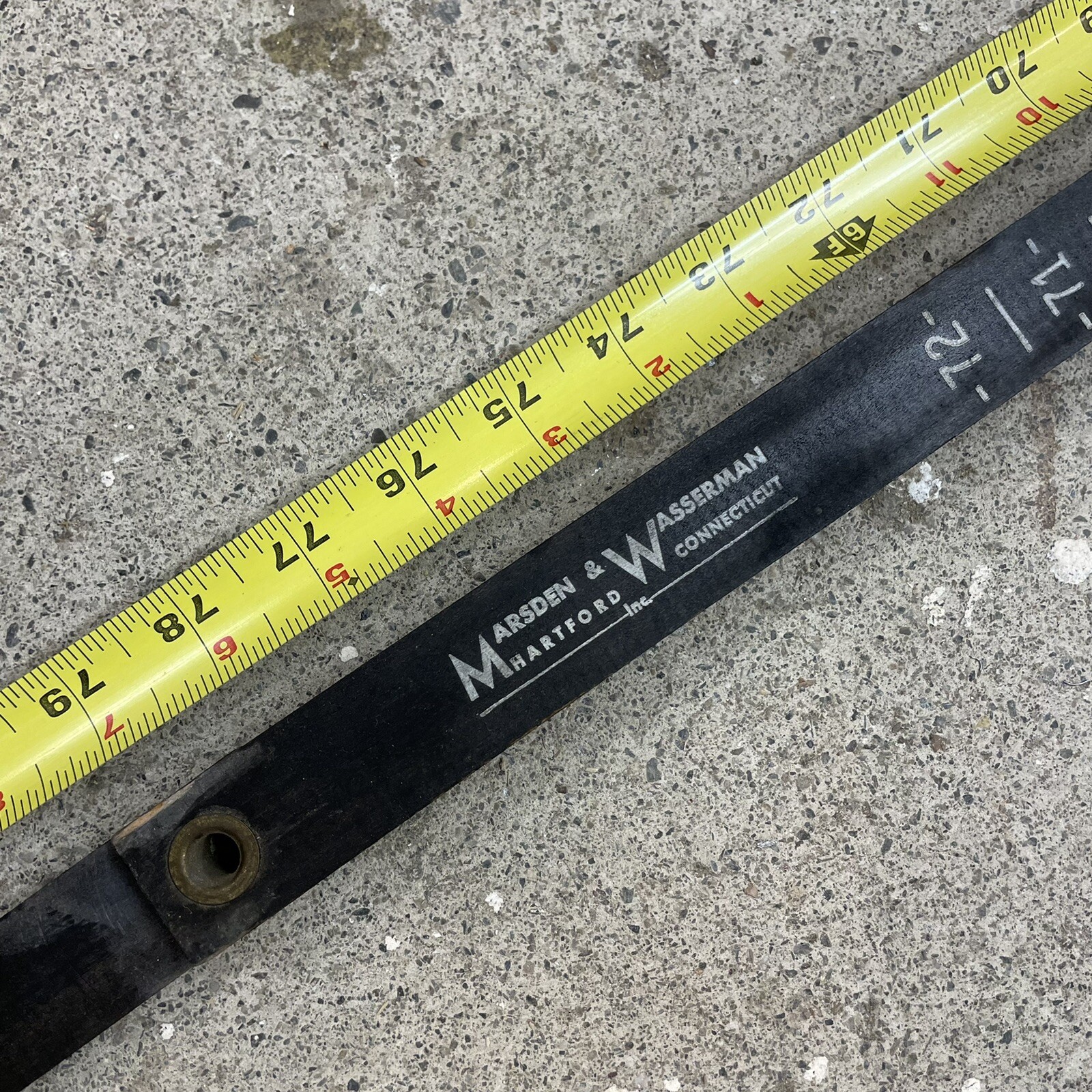 MARSDEN & WASSERMAN Promotional 104&Prime; Foldable Ruler VTG