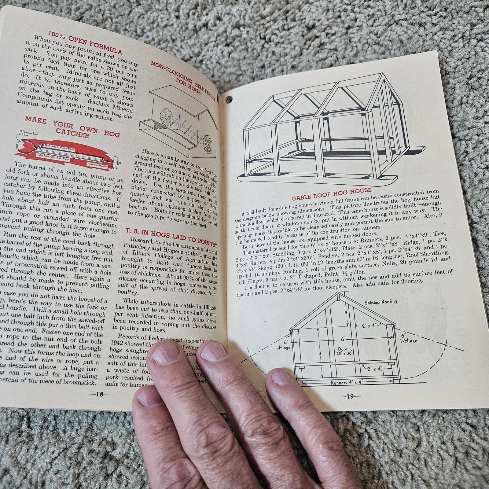 Vintage 1944 Watkins Farm Hints and Rules Booklet