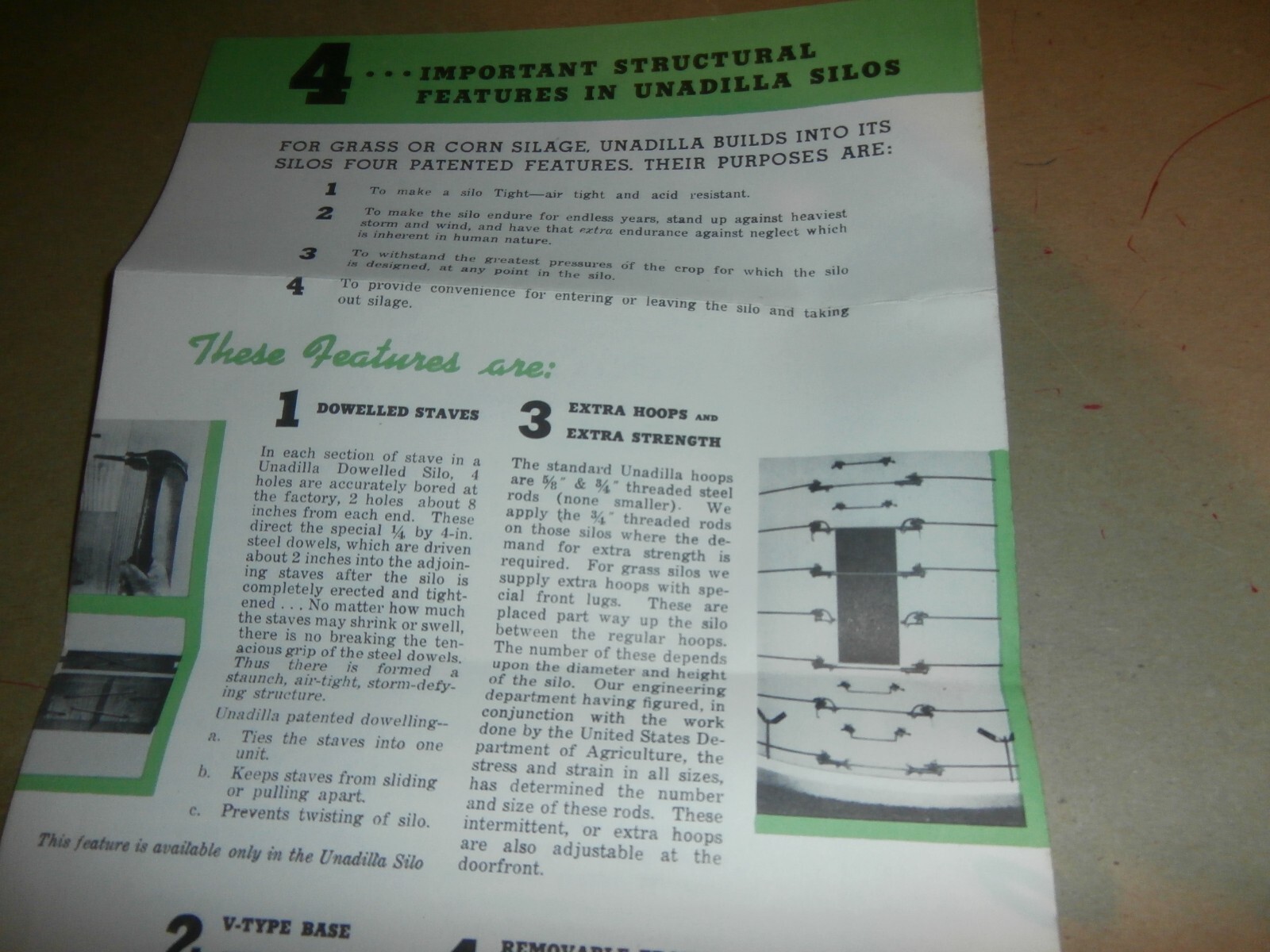 Vintage Unadilla NY Silo Co Farm Sales Brochures Silage Una-Lam Cow Partitions