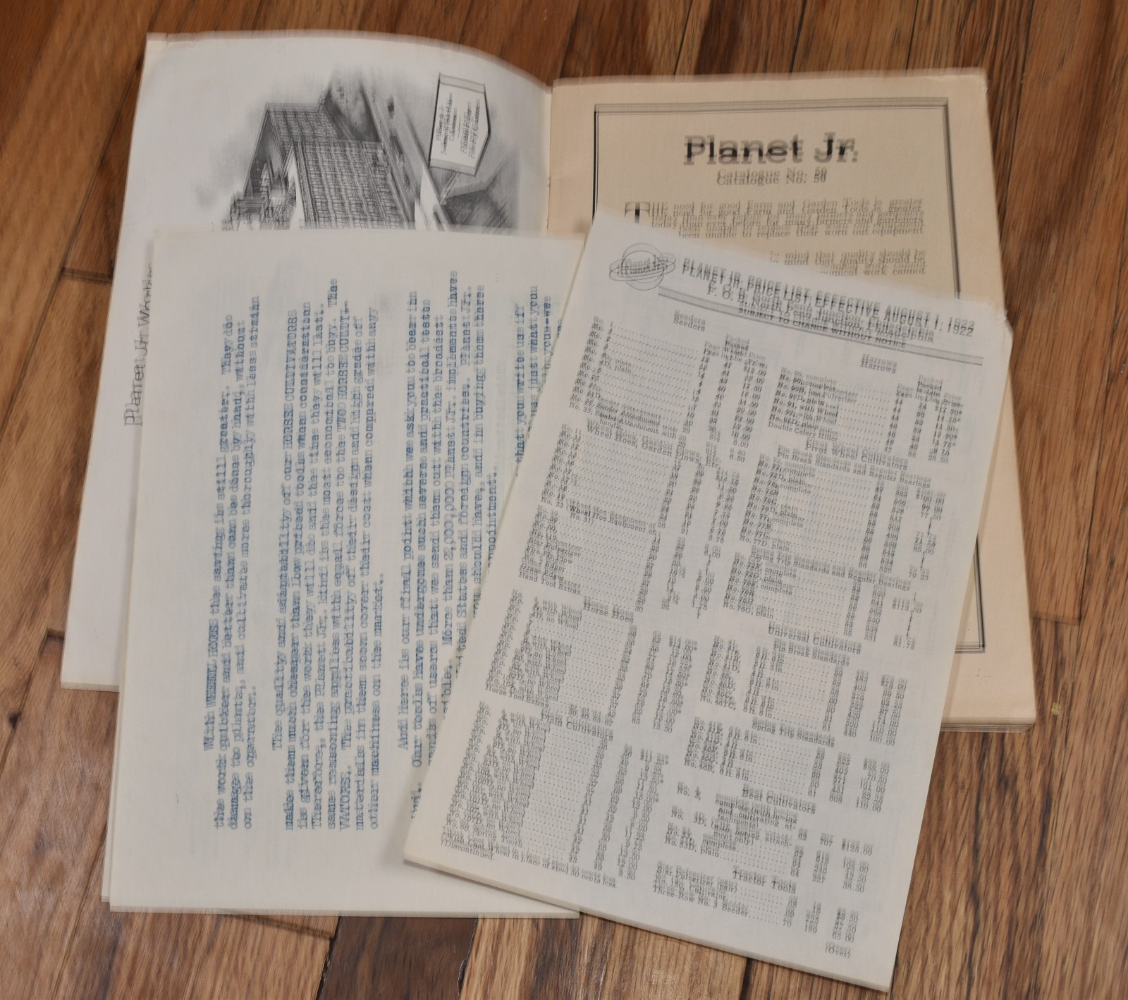 Vintage 1922 Planet Jr. Farm & Garden Tools Catalog No. 58 S.L. Allen & Co. PA