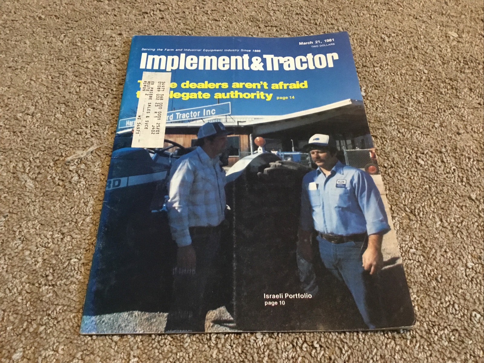 Implement & Tractor Magazine March 21, 1981 Farming Agriculture Vintage Ads J