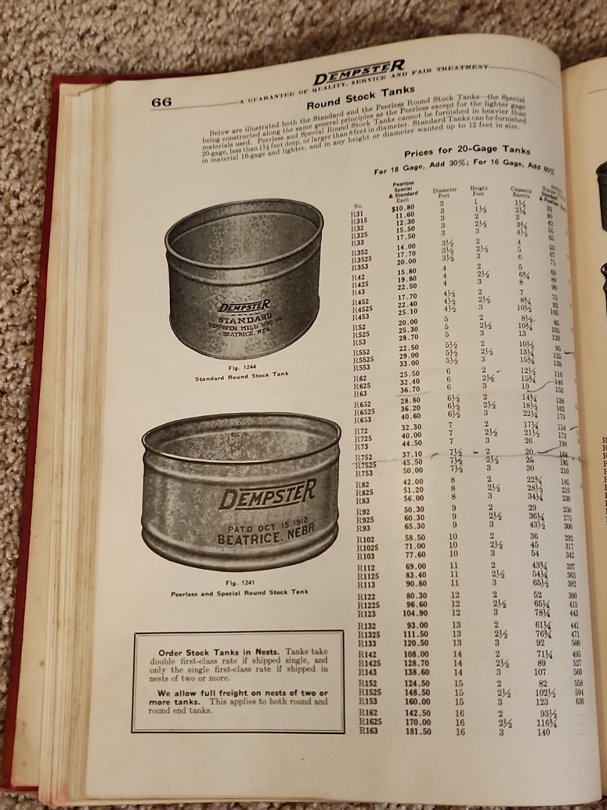 Dempster Mill Catalog 14 1938 Windmill Pump Tank Engines Beatrice NE