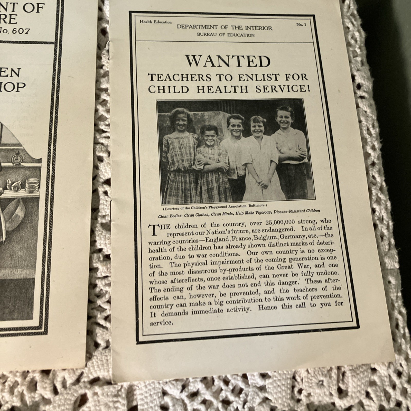 Departments of US Government Antique 1900&rsquo;s & 20&rsquo;s Bulletin&rsquo;s Pamphlet&rsquo;s -C