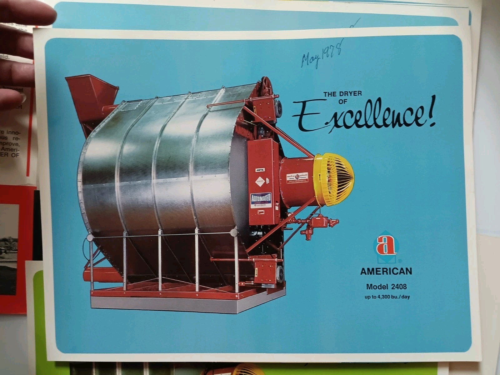 American Farm Equipment Co Sales Advertising Folder With Flyers 1978