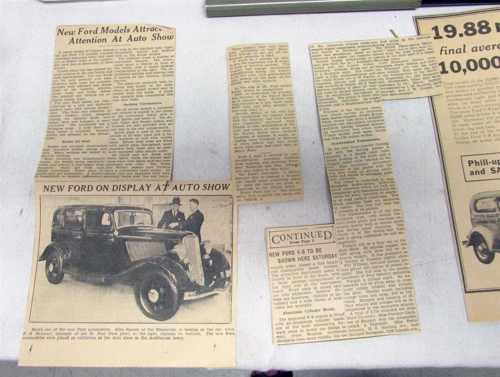 1935 Ford Farm News Model T V8 Tudor Specifications Agriculture Sales Mailer