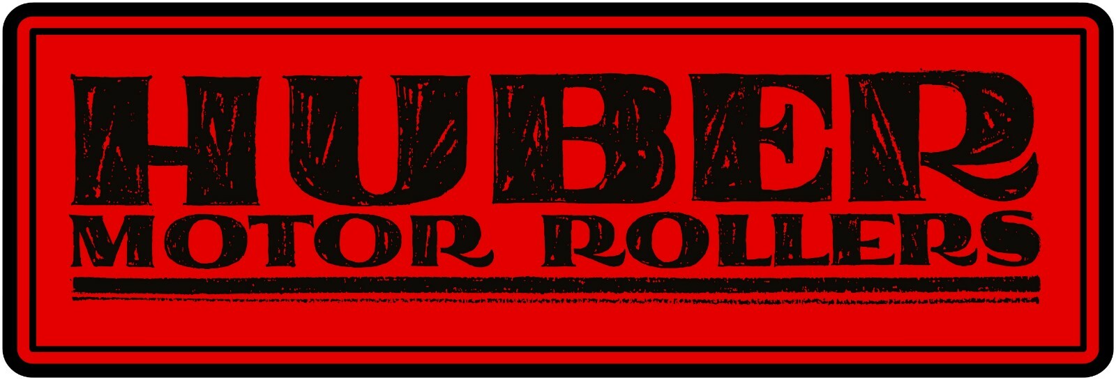 Huber Road Machinery Marquee Style New Metal Sign: 6&Prime; x 18&Prime; Long – Ships Free