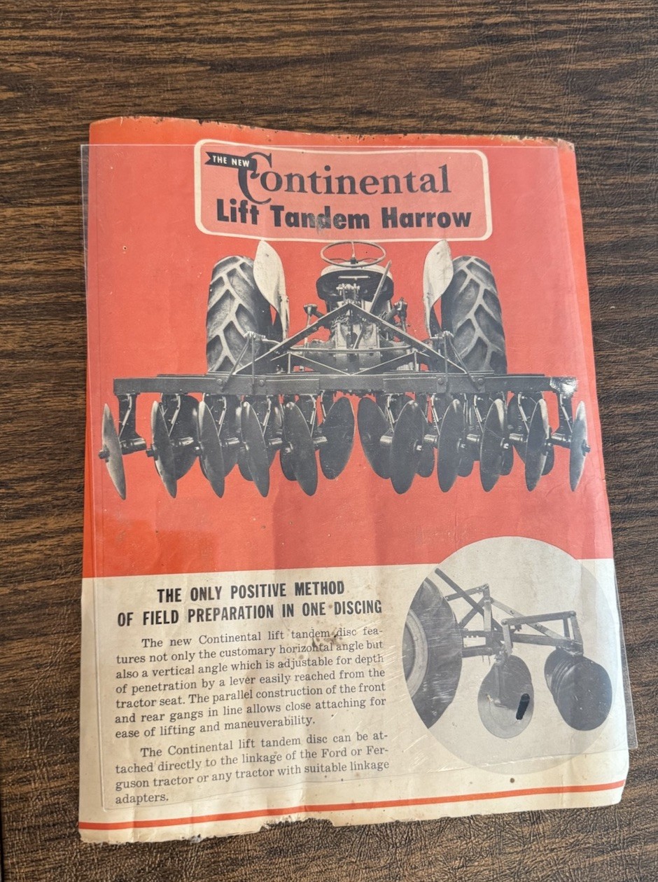 Vtg. Continental Farm Equipment Co. Omaha NE Brochures. Lot of 3