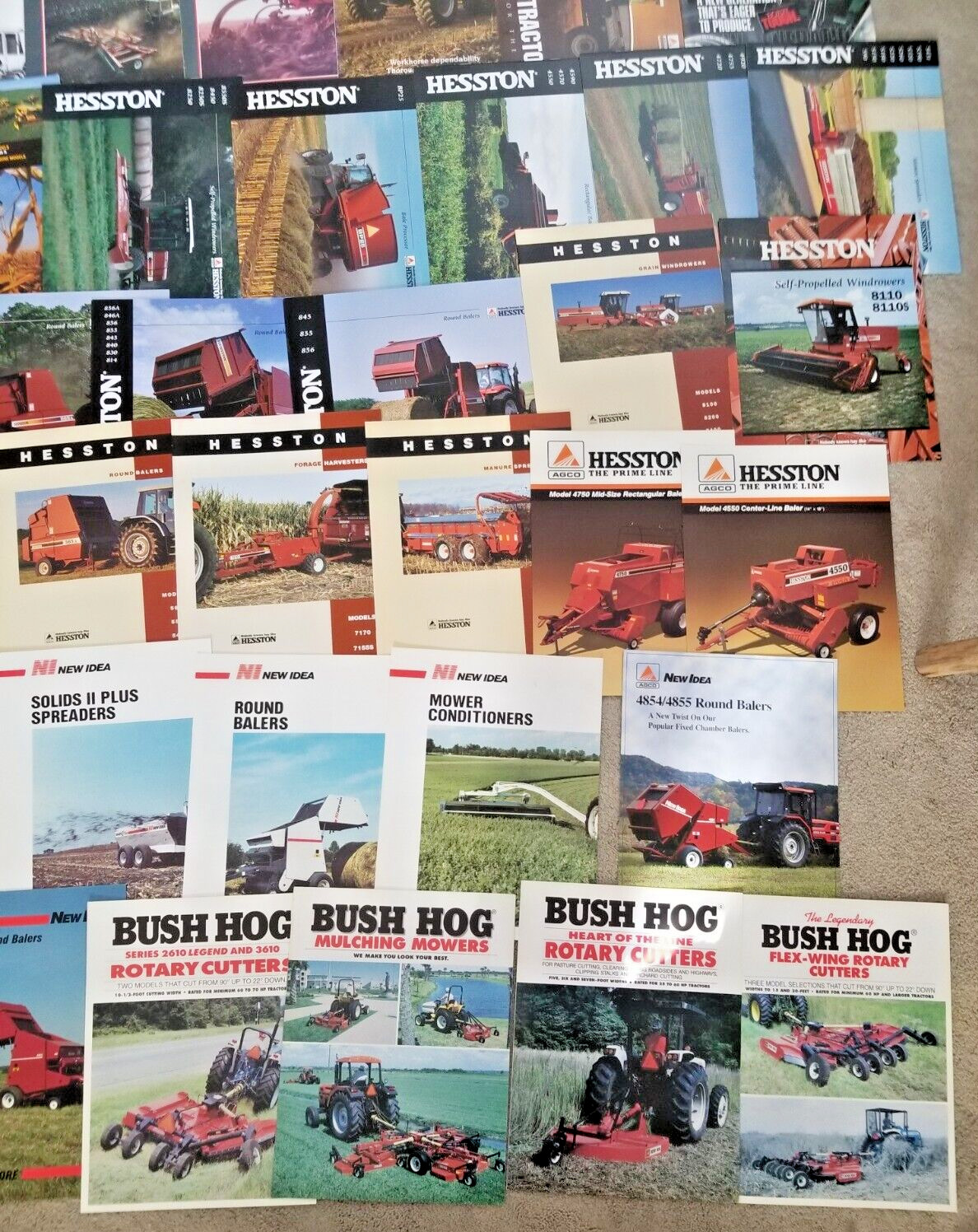 10 Pounds Of Tractor and Implement Brochures/Spec Sheets – 150+ 1980&rsquo;s and Up