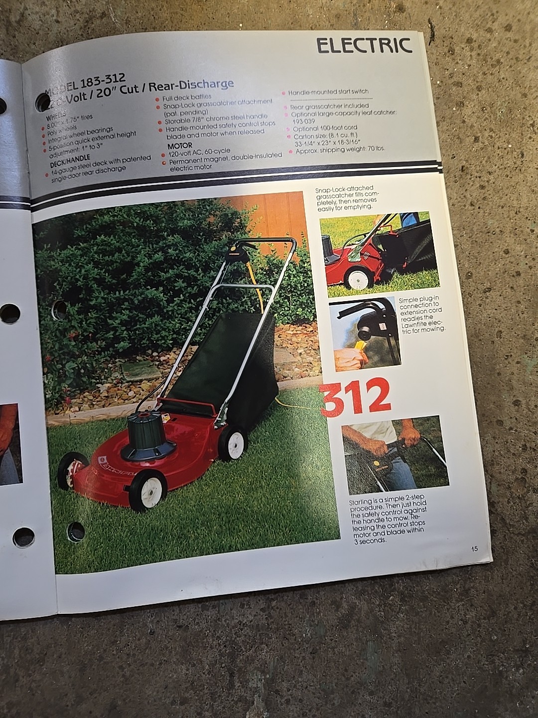 1983 MTD Lawnflite Power Mowers Brochure Catalog Point Of Sale