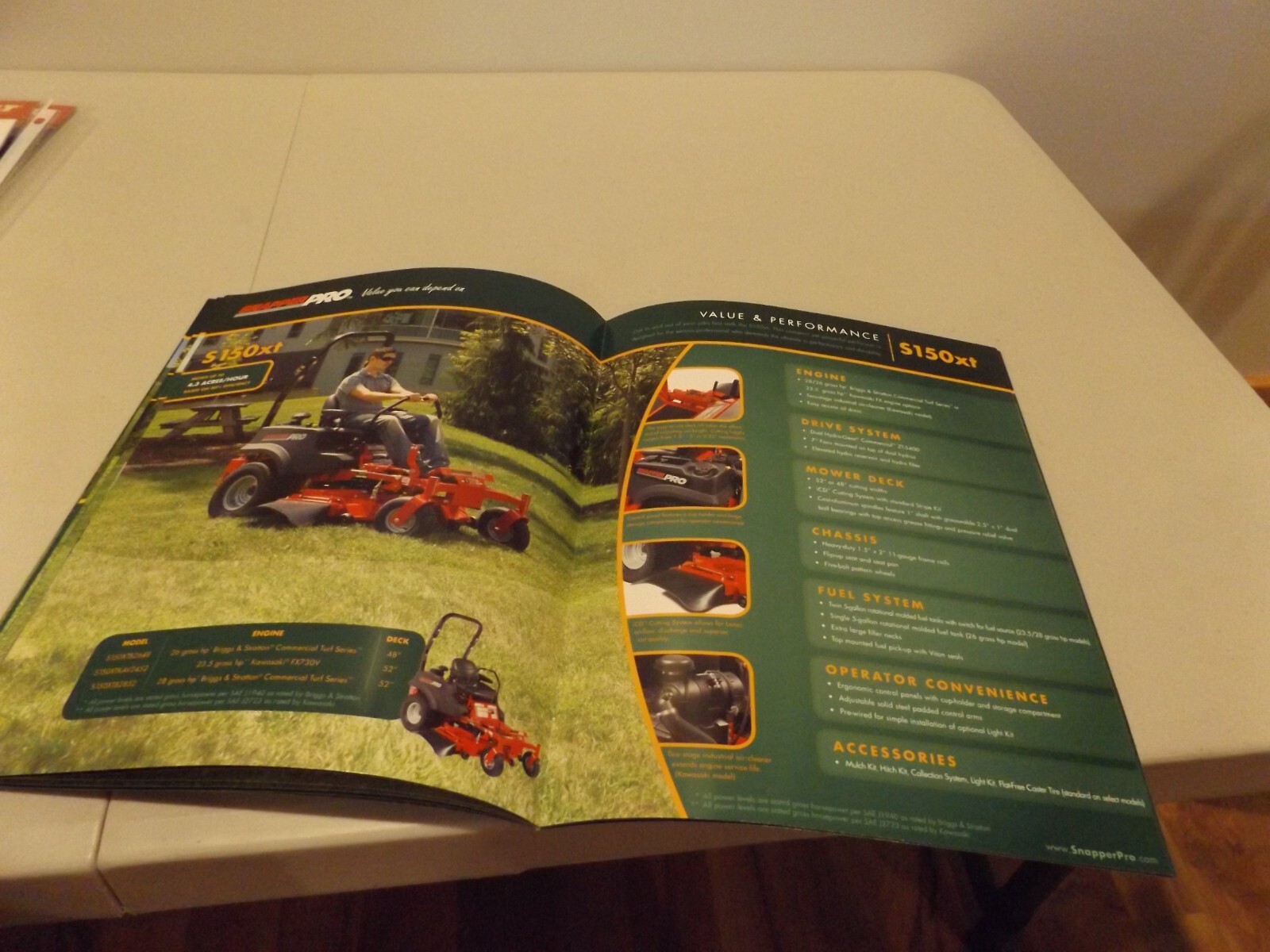 SNAPPER PRO Value you can depend on, LIT # 1139_SPR_CAT_121 2012