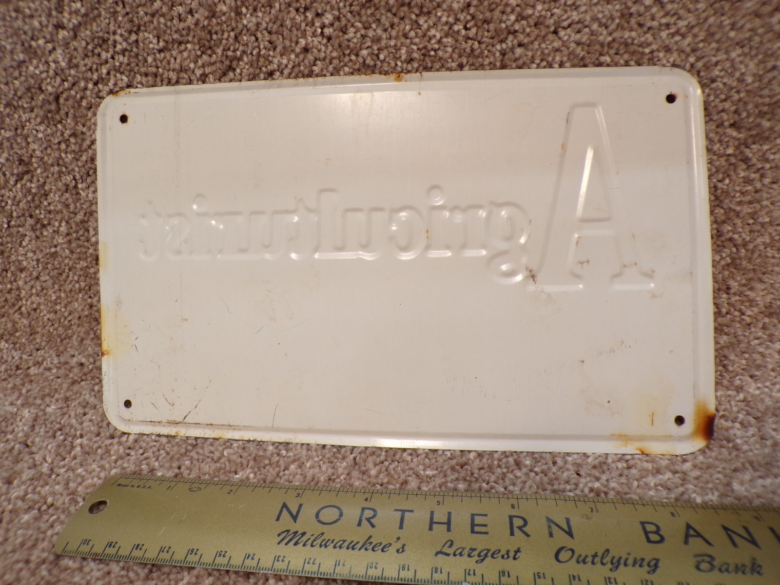 VTG Member Wisconsin Agriculturist Sign Farmer Protection Service License Plate