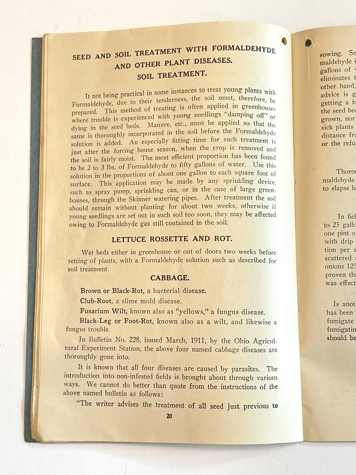 Formaldehyde the Farmer’s Friend 1916 Perth Amboy Agricultural Advertising Book