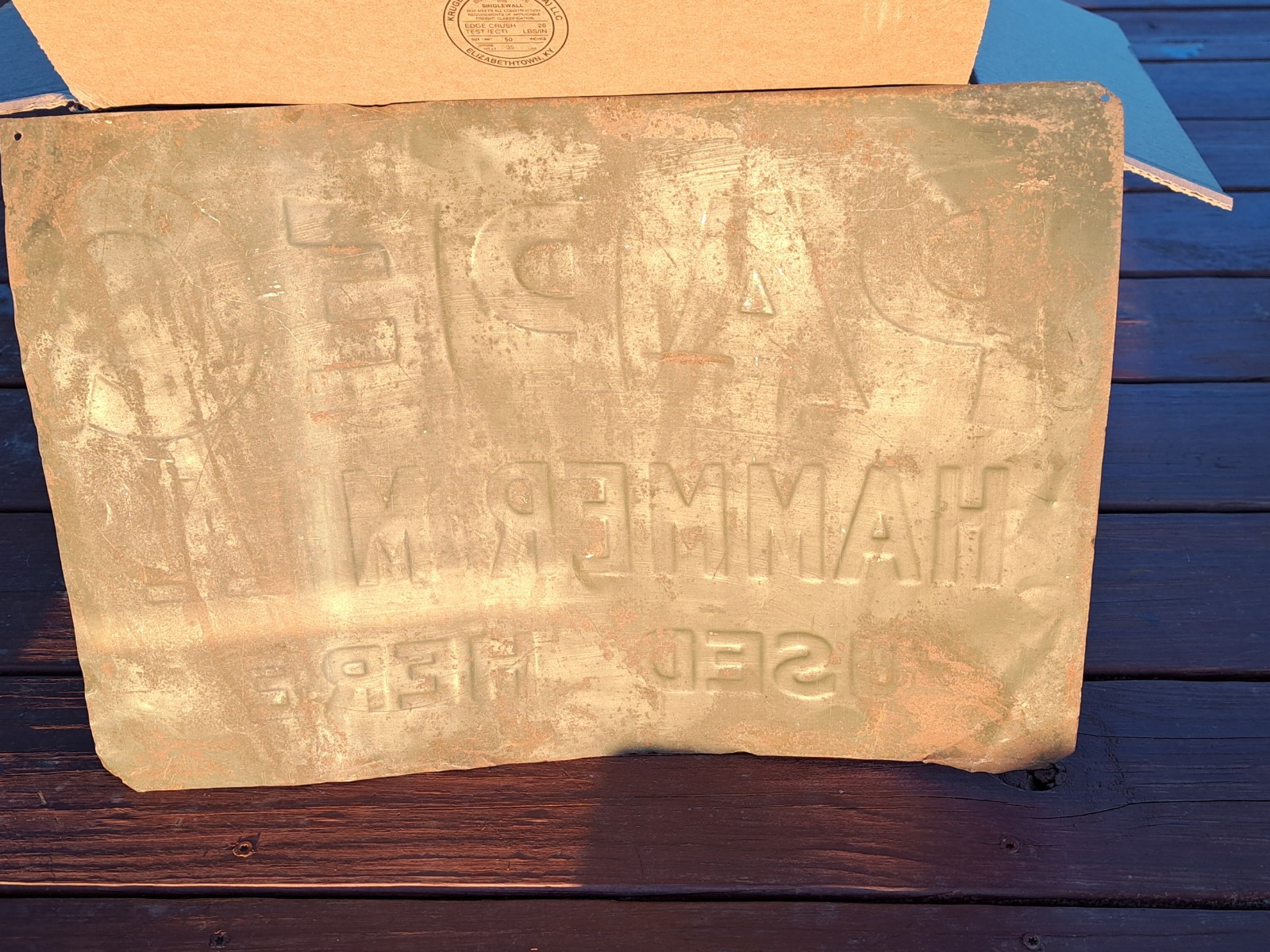 Papec Tin Sign Vintage Hammer Mill Used Here Agricultural Tractor Farm
