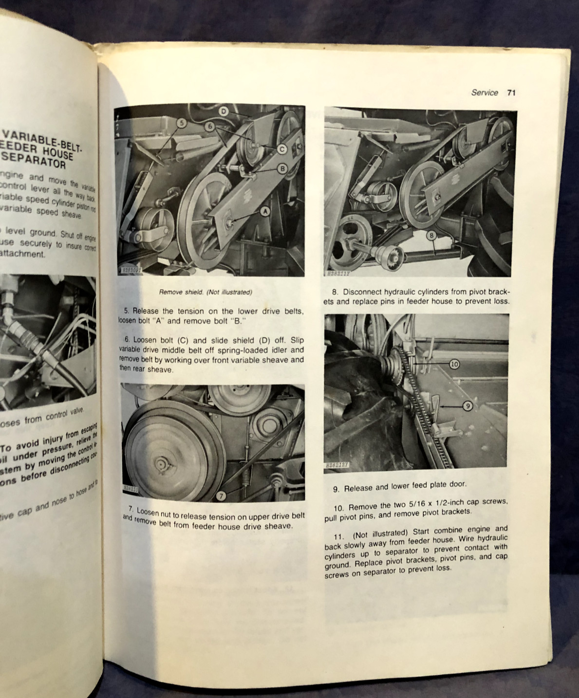 John Deere 6600,7700 Combines OMH86806 Operator&rsquo;s Manual